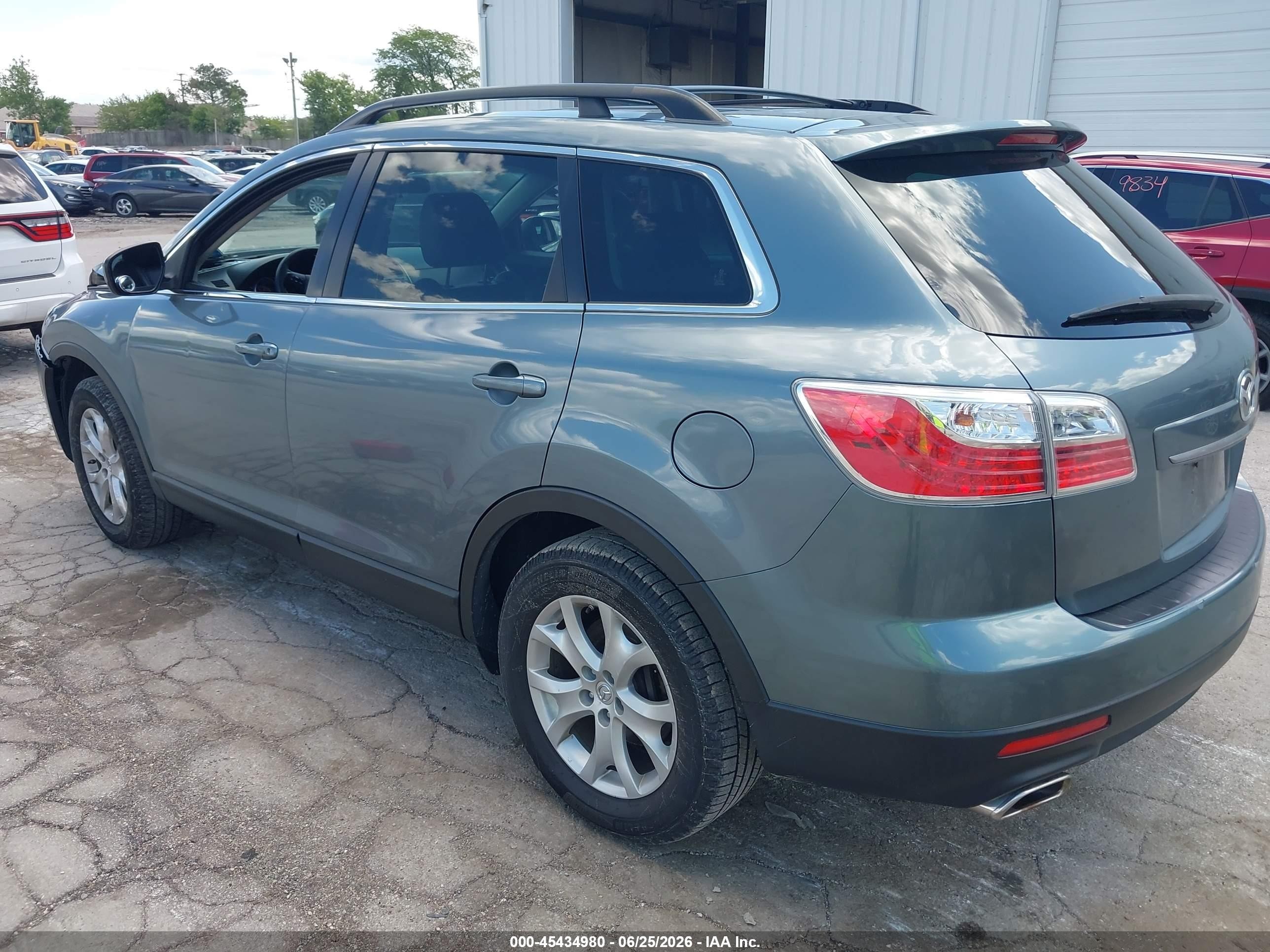 2012 Mazda Cx-9 Touring Blue vin: JM3TB3CA8C0338691