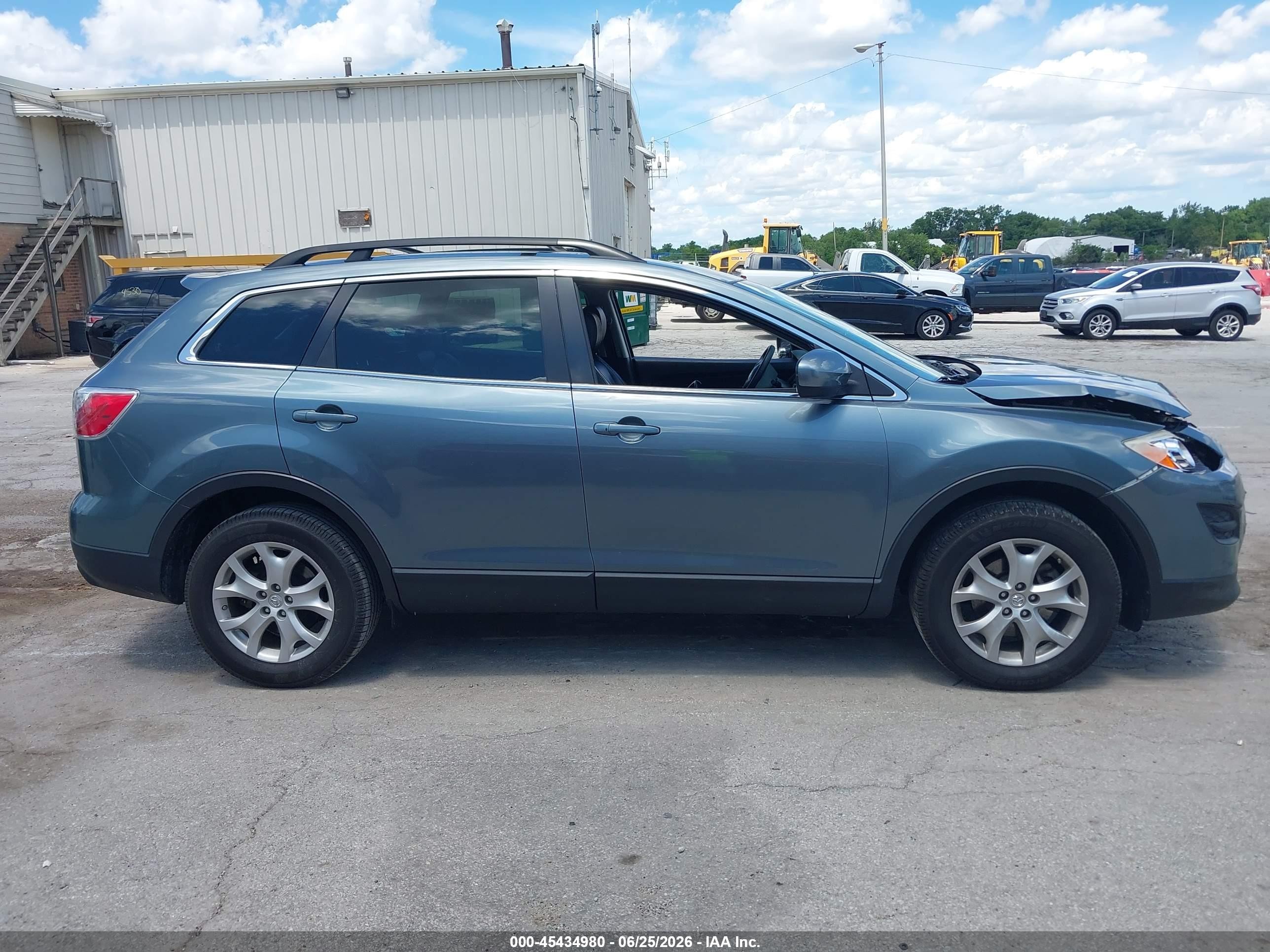 2012 Mazda Cx-9 Touring Blue vin: JM3TB3CA8C0338691