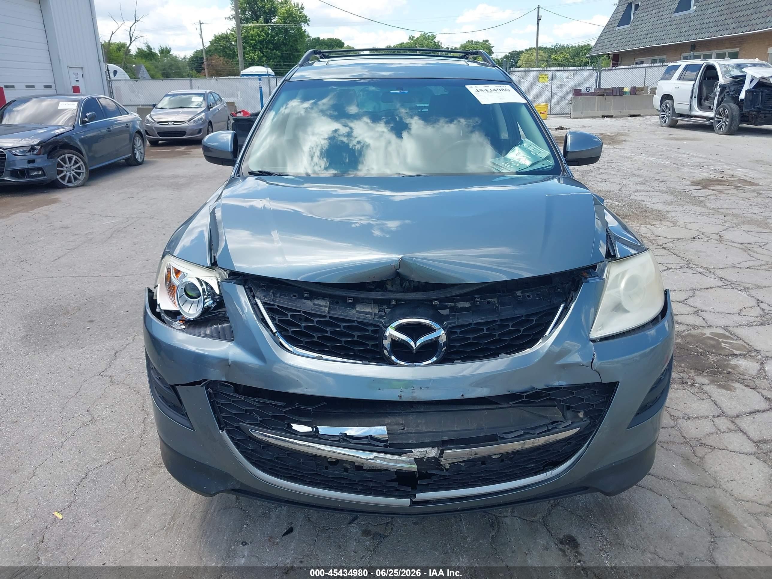 2012 Mazda Cx-9 Touring Blue vin: JM3TB3CA8C0338691