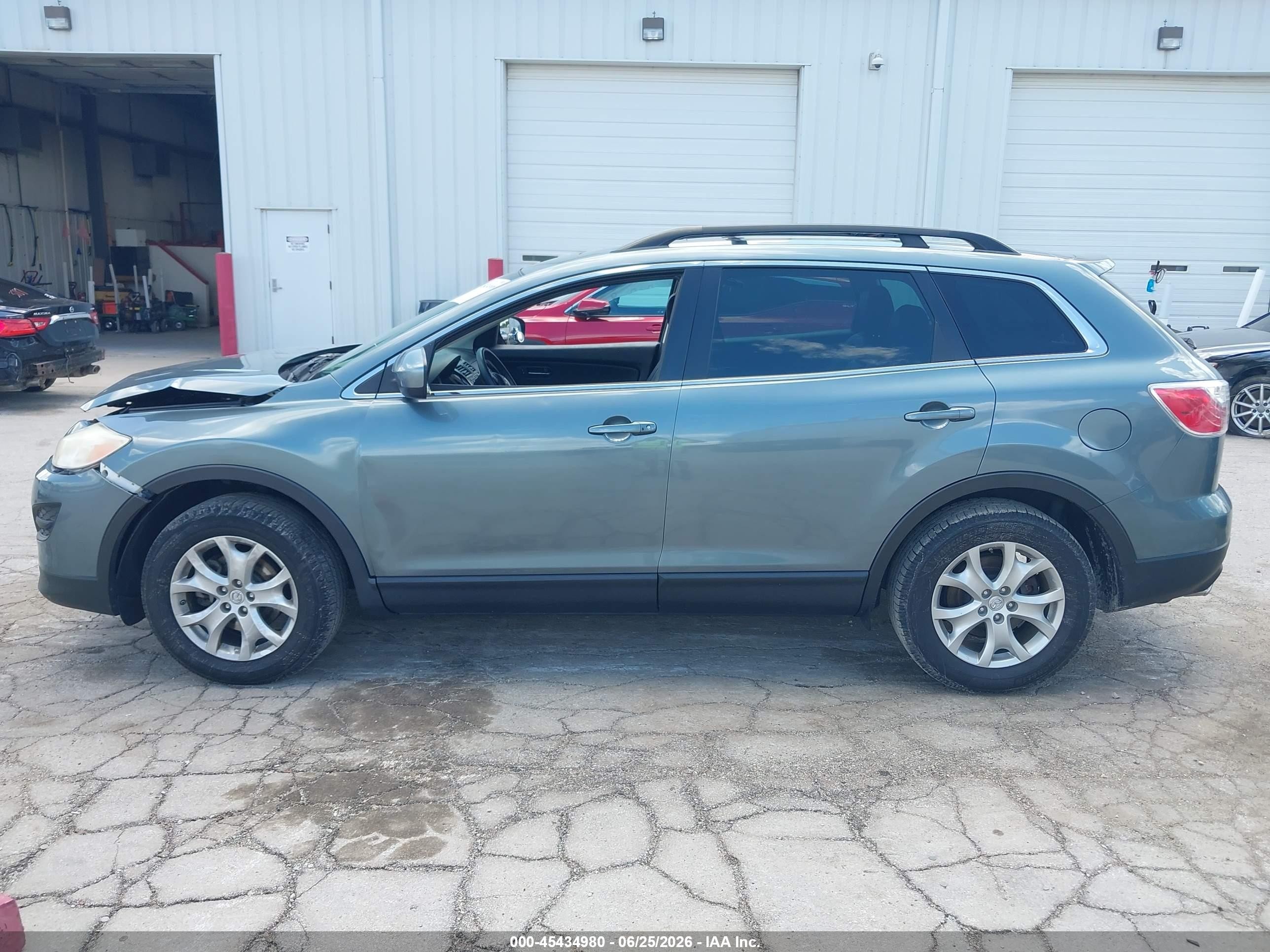 2012 Mazda Cx-9 Touring Blue vin: JM3TB3CA8C0338691