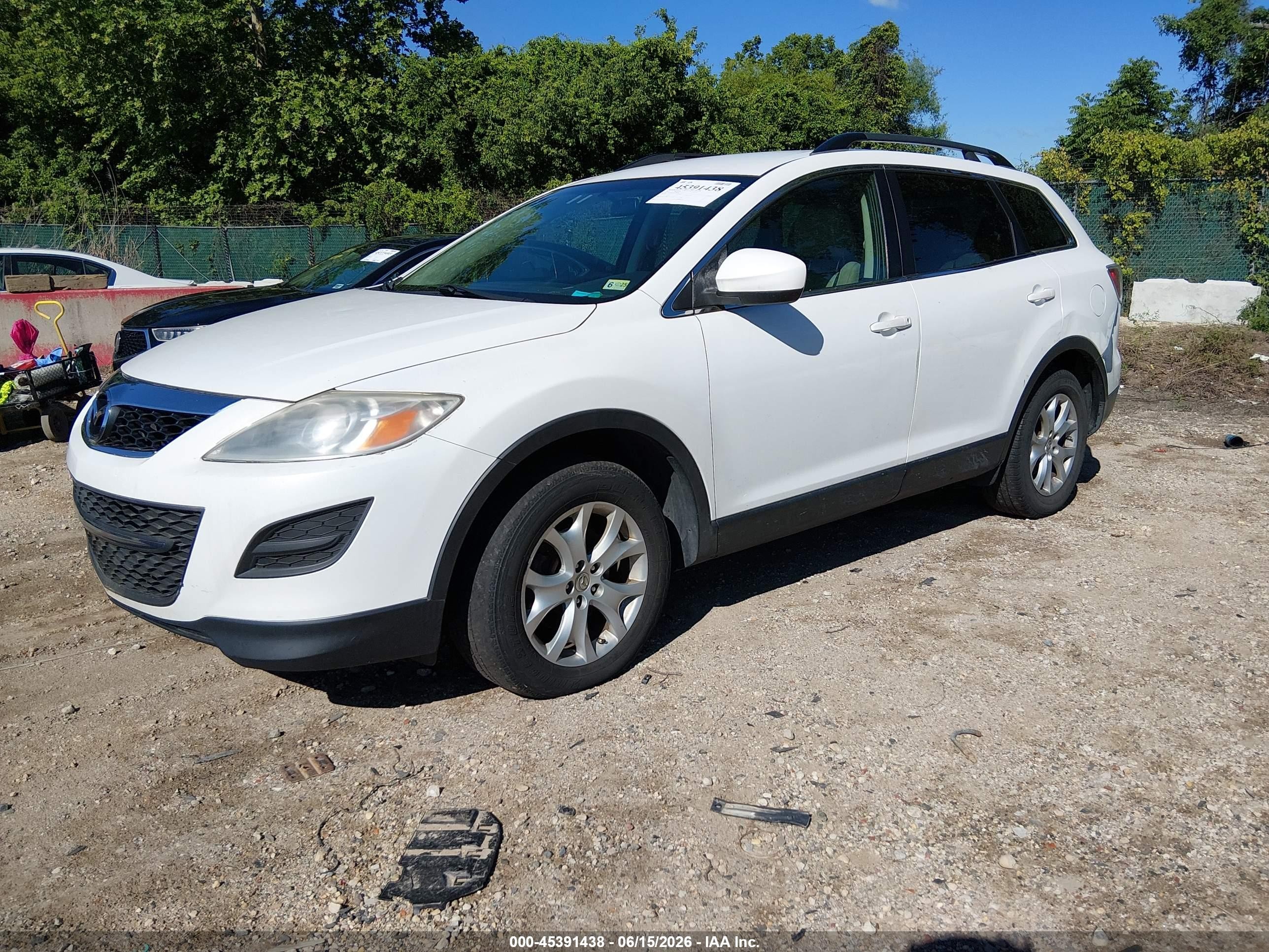 2012 Mazda Cx-9 Touring Белый vin: JM3TB3CA9C0340482