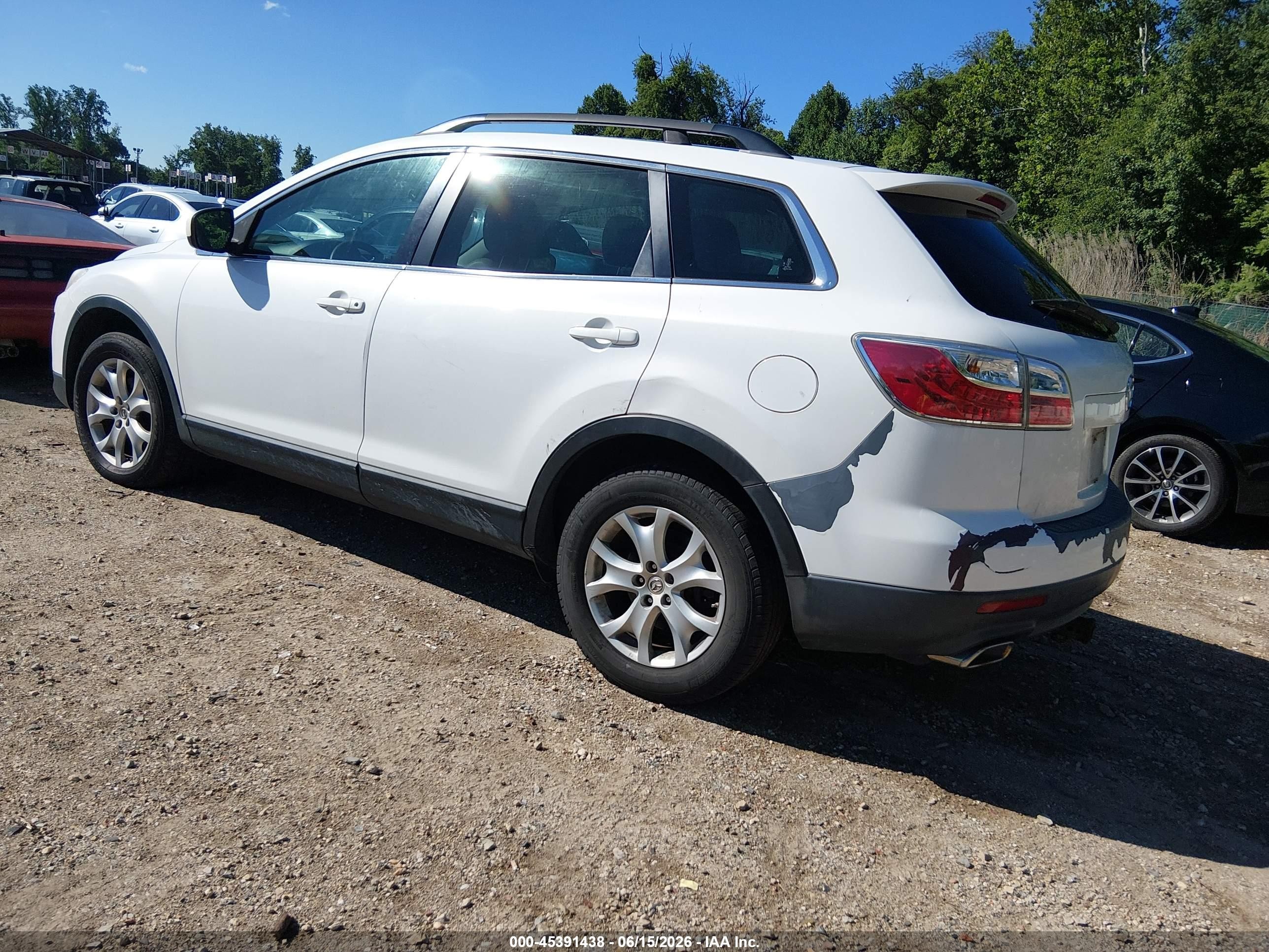 2012 Mazda Cx-9 Touring Белый vin: JM3TB3CA9C0340482