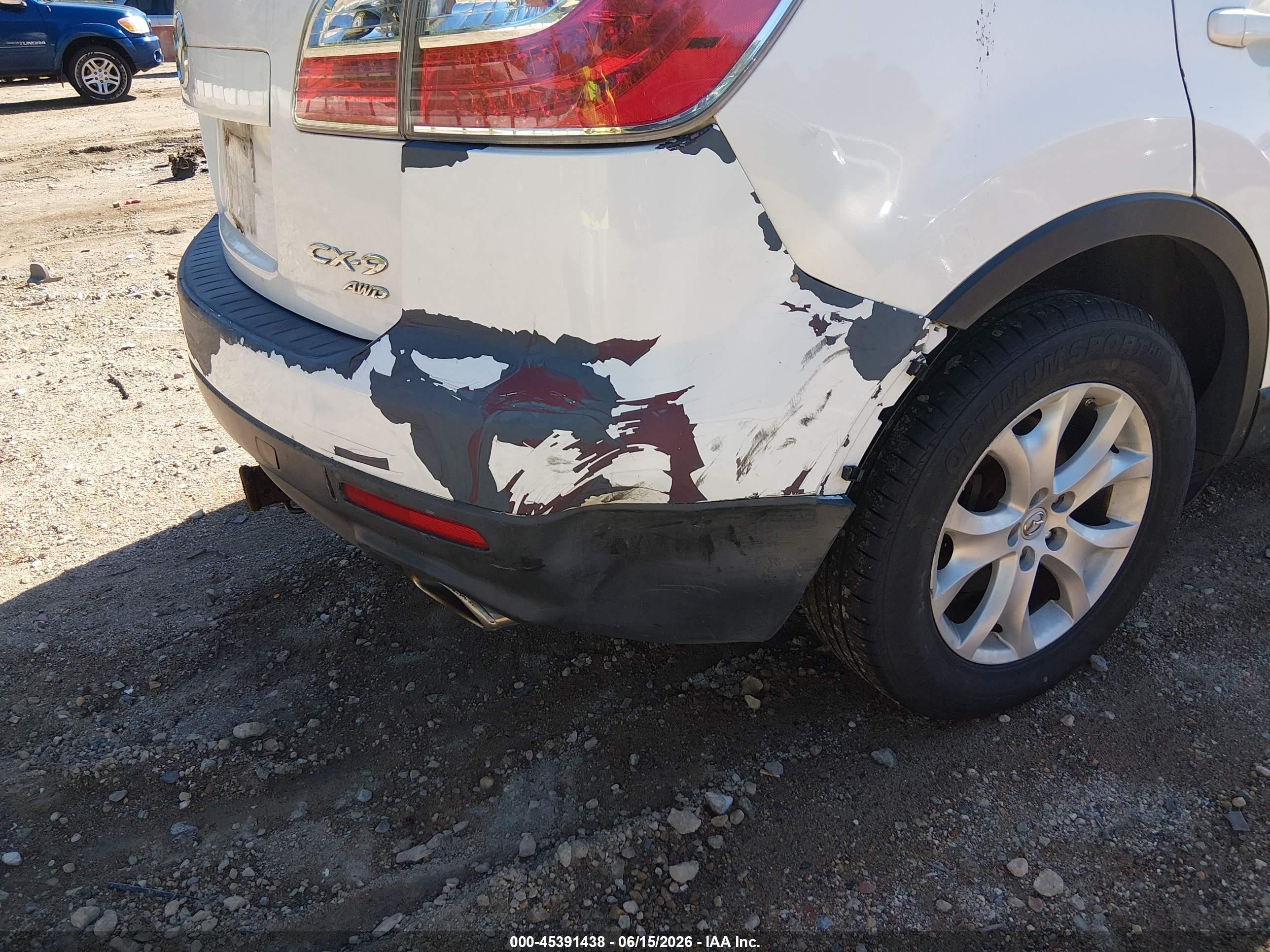 2012 Mazda Cx-9 Touring Белый vin: JM3TB3CA9C0340482