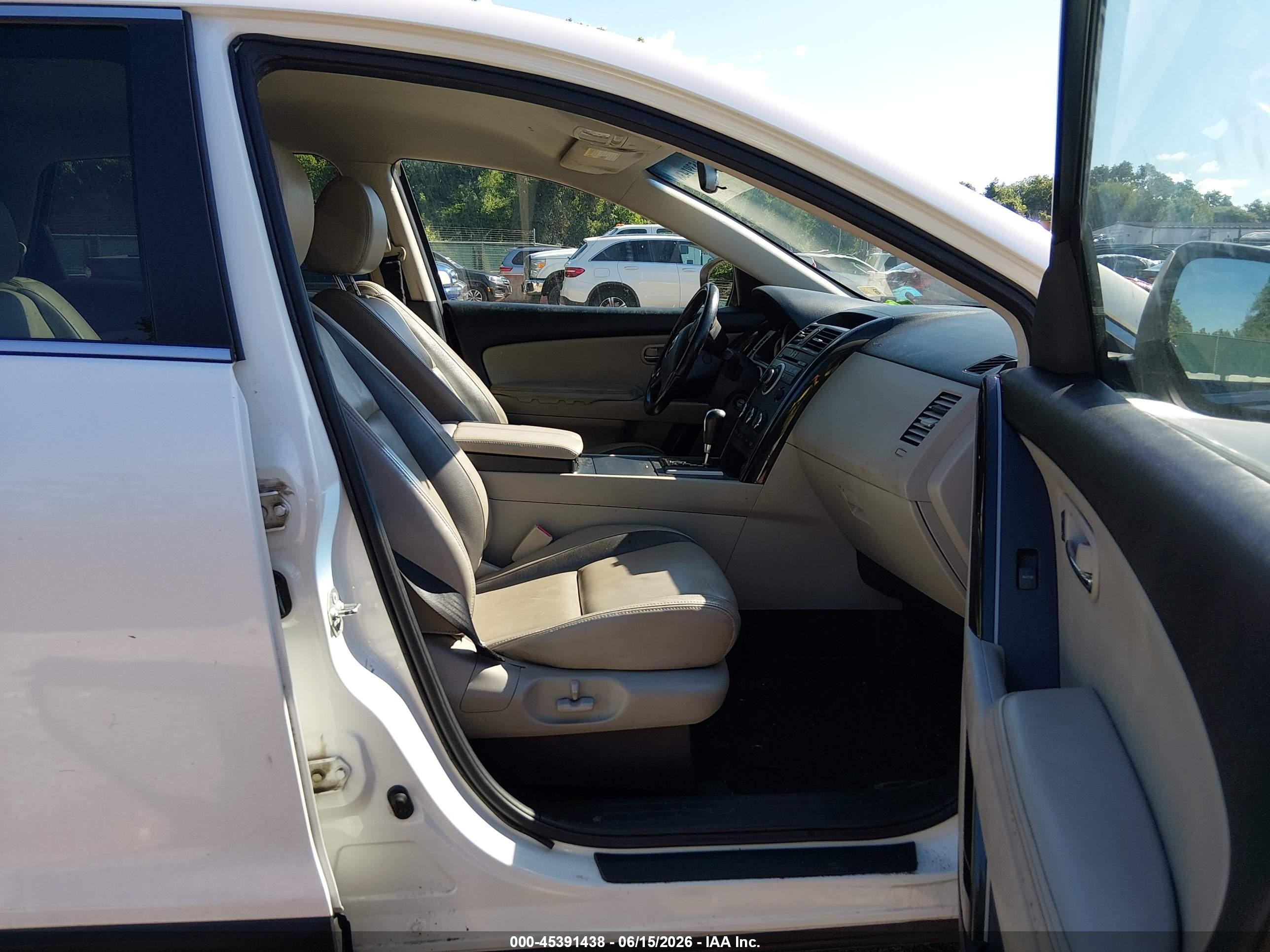 2012 Mazda Cx-9 Touring Белый vin: JM3TB3CA9C0340482