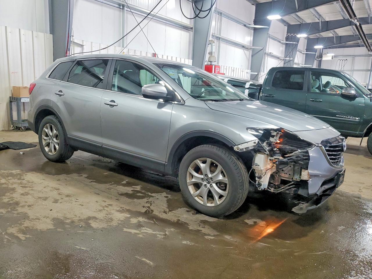 2014 Mazda Cx-9 Touring Silver vin: JM3TB3CA9E0445817
