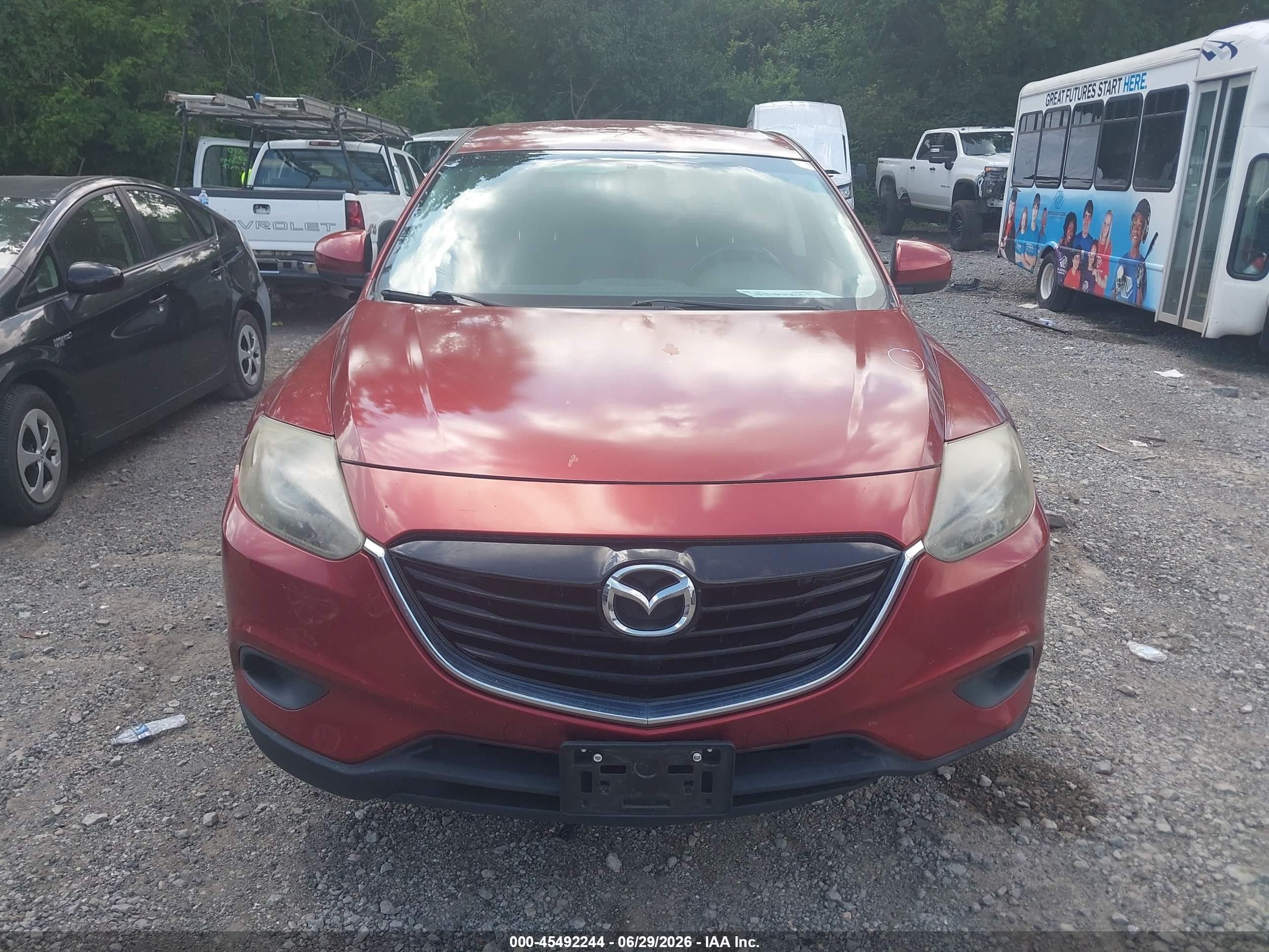 2015 Mazda Cx-9 Touring Темно-бордовый vin: JM3TB3CA9F0454227