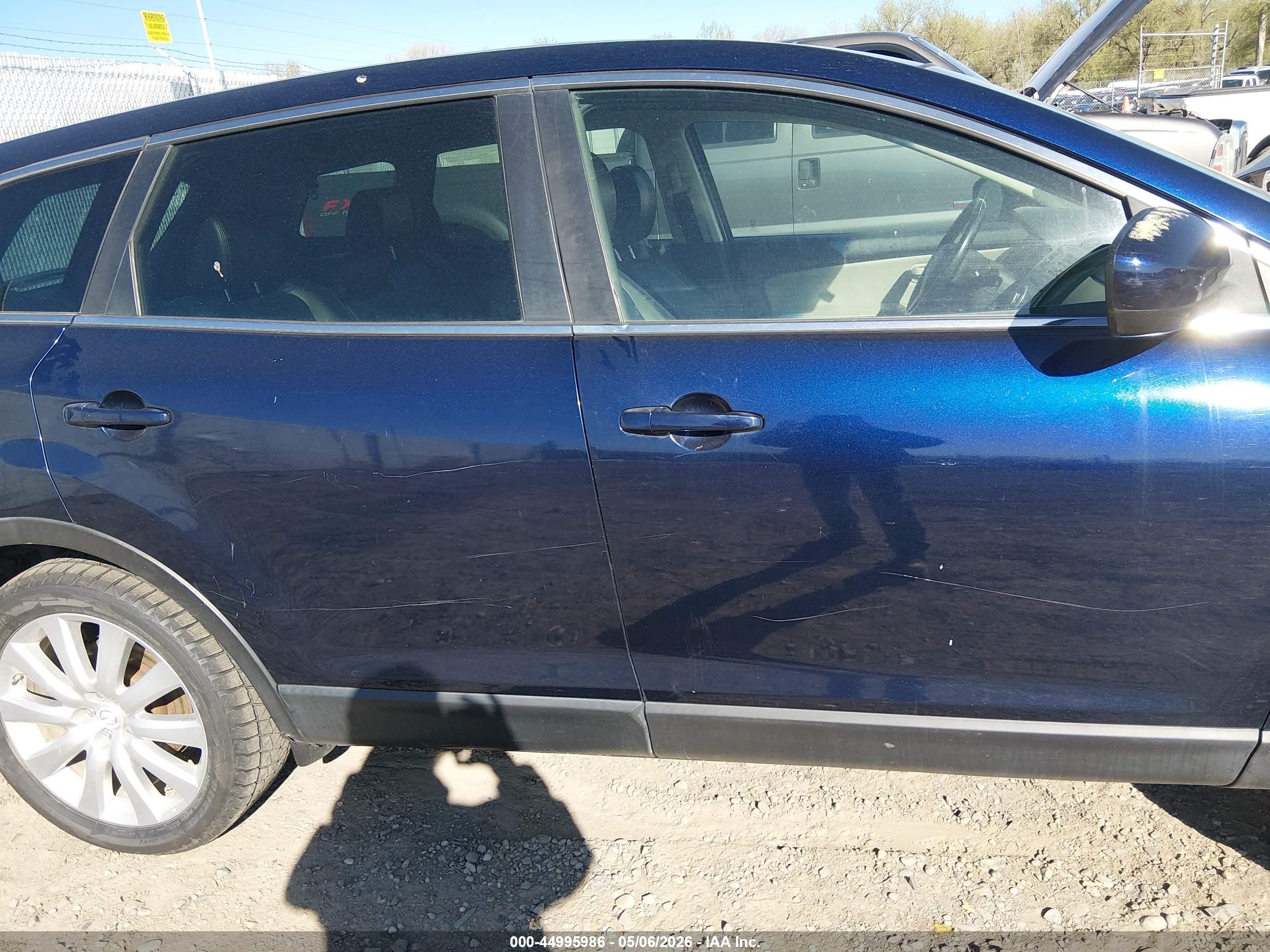 2011 Mazda Cx-9 Touring Dark Blue vin: JM3TB3CAXB0316285