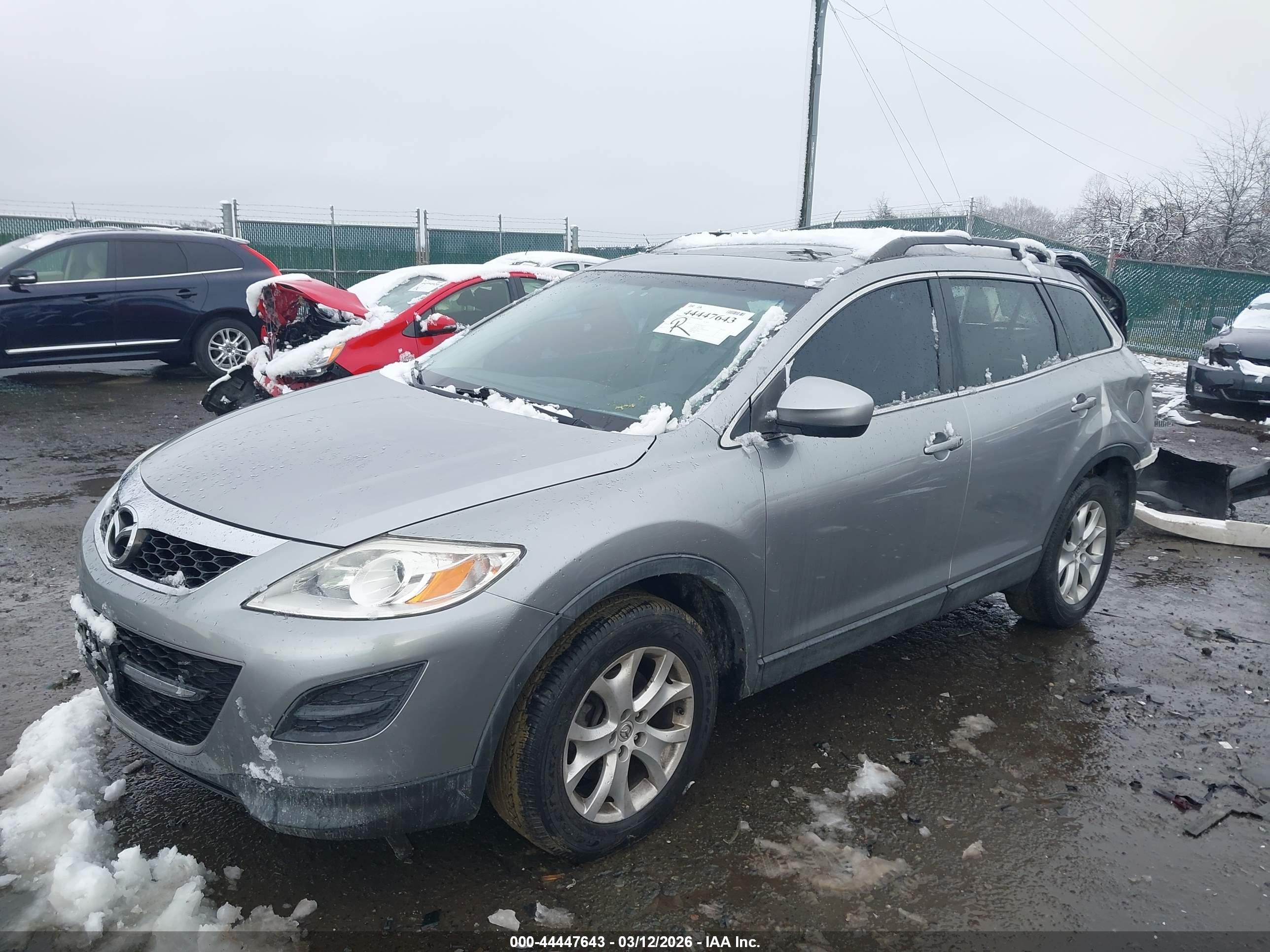 2011 Mazda Cx-9 Touring Gray vin: JM3TB3CAXB0319123