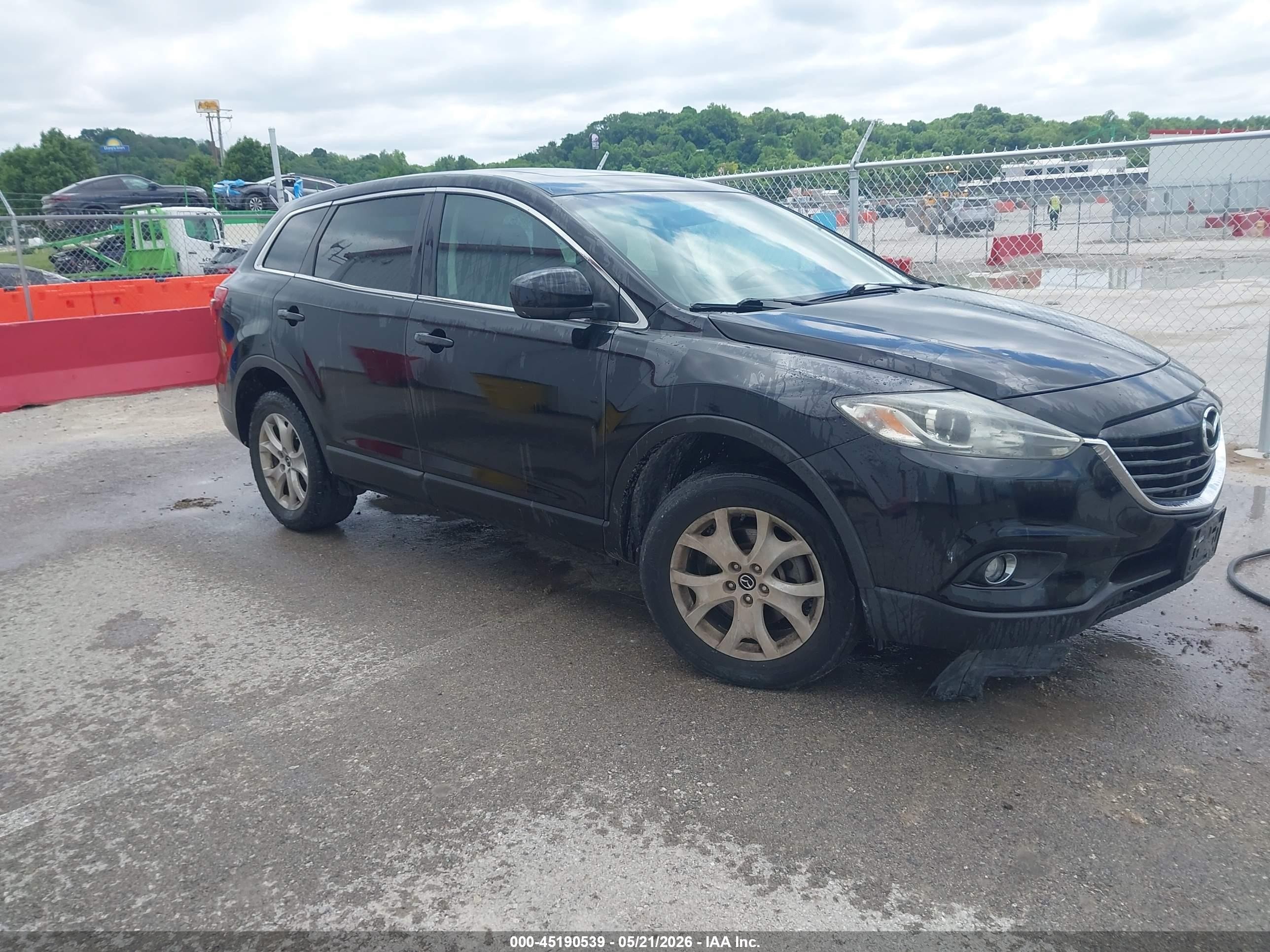 2013 Mazda Cx-9 Touring Black vin: JM3TB3CAXD0400058