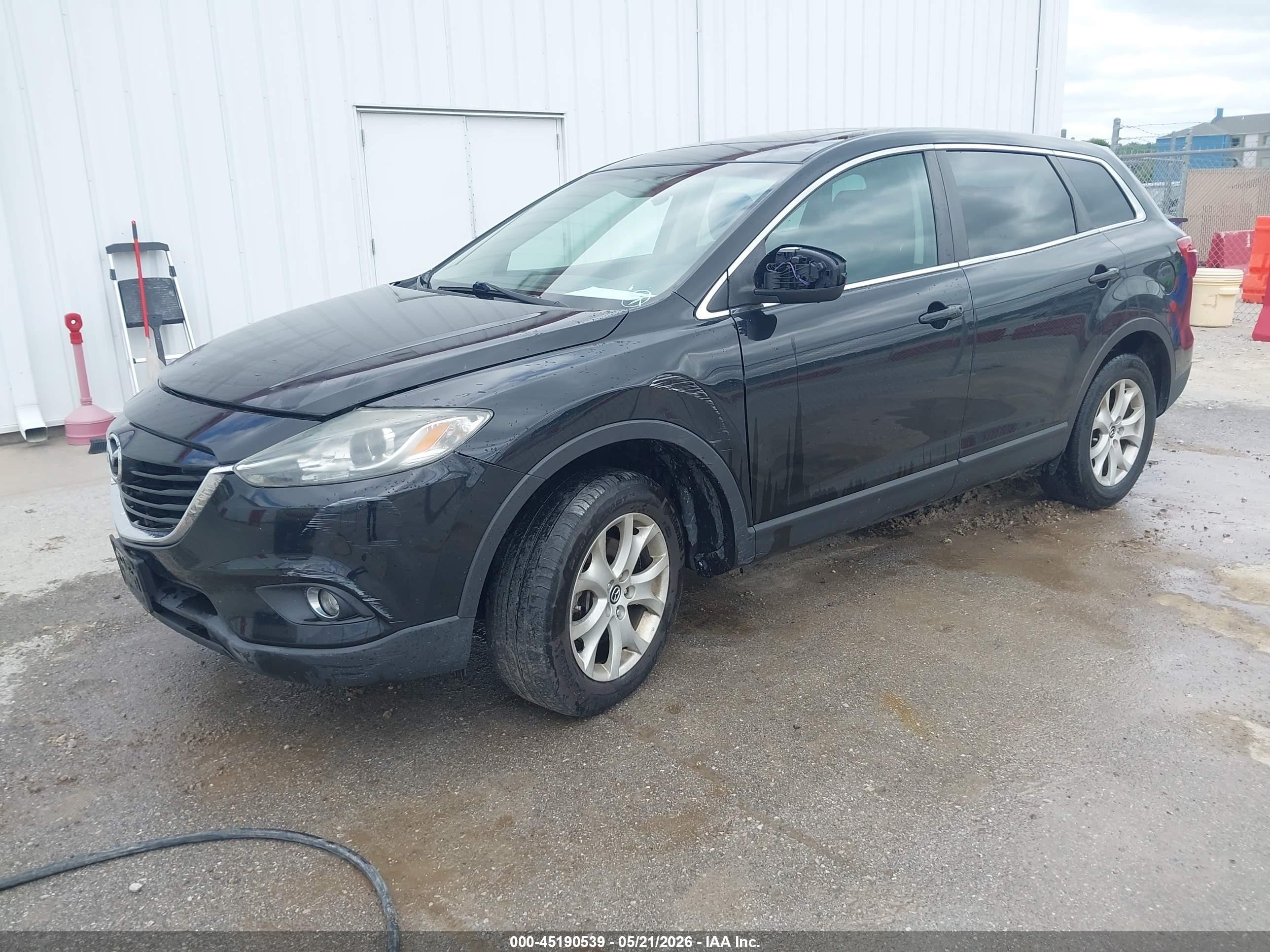 2013 Mazda Cx-9 Touring Black vin: JM3TB3CAXD0400058