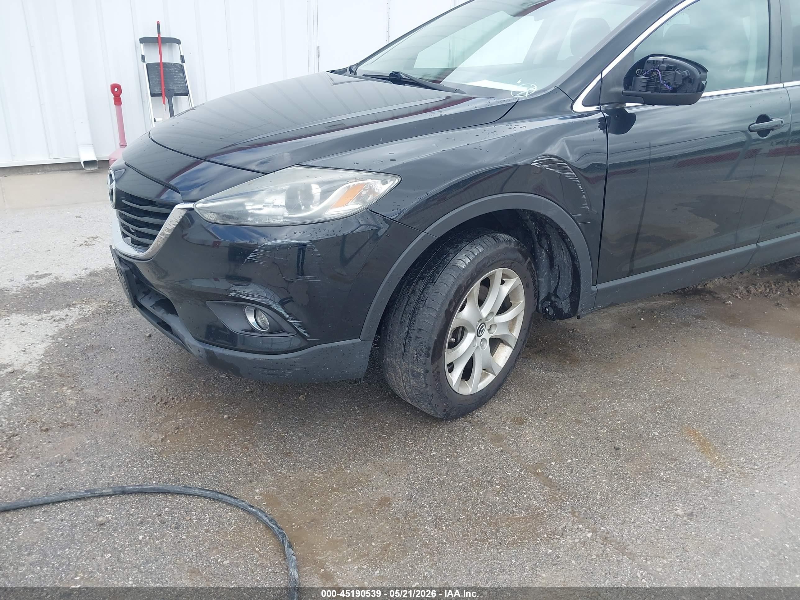 2013 Mazda Cx-9 Touring Black vin: JM3TB3CAXD0400058