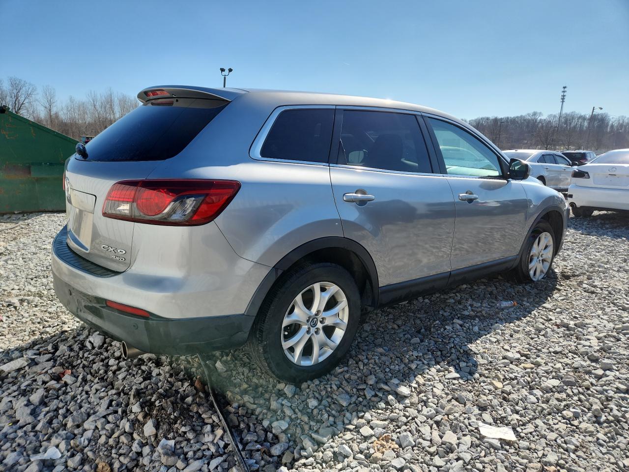 2013 Mazda Cx-9 Touring Gray vin: JM3TB3CAXD0422609 Damage: Right Qtr Panel, Chipped, 2