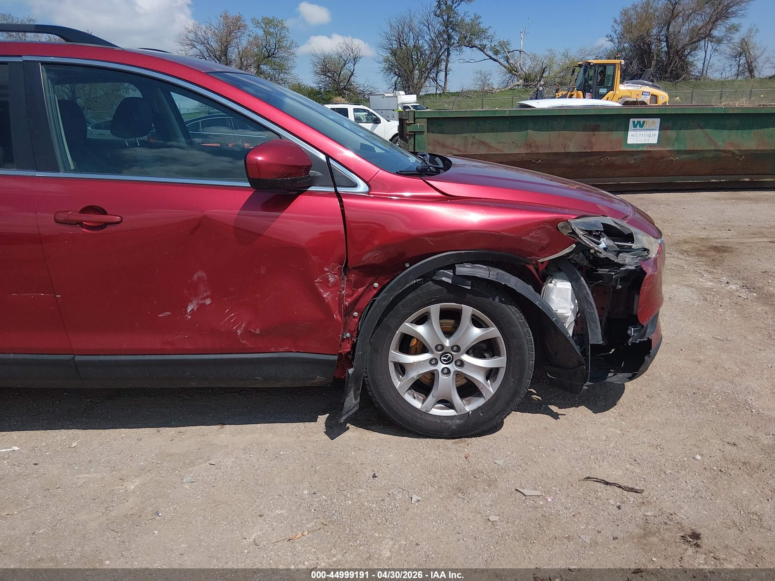 2014 Mazda Cx-9 Touring Red vin: JM3TB3CAXE0444787