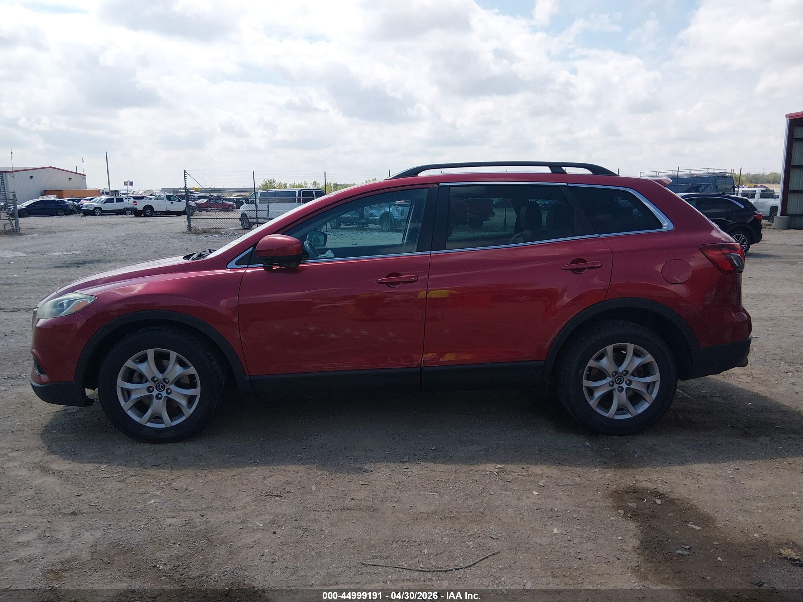 2014 Mazda Cx-9 Touring Red vin: JM3TB3CAXE0444787