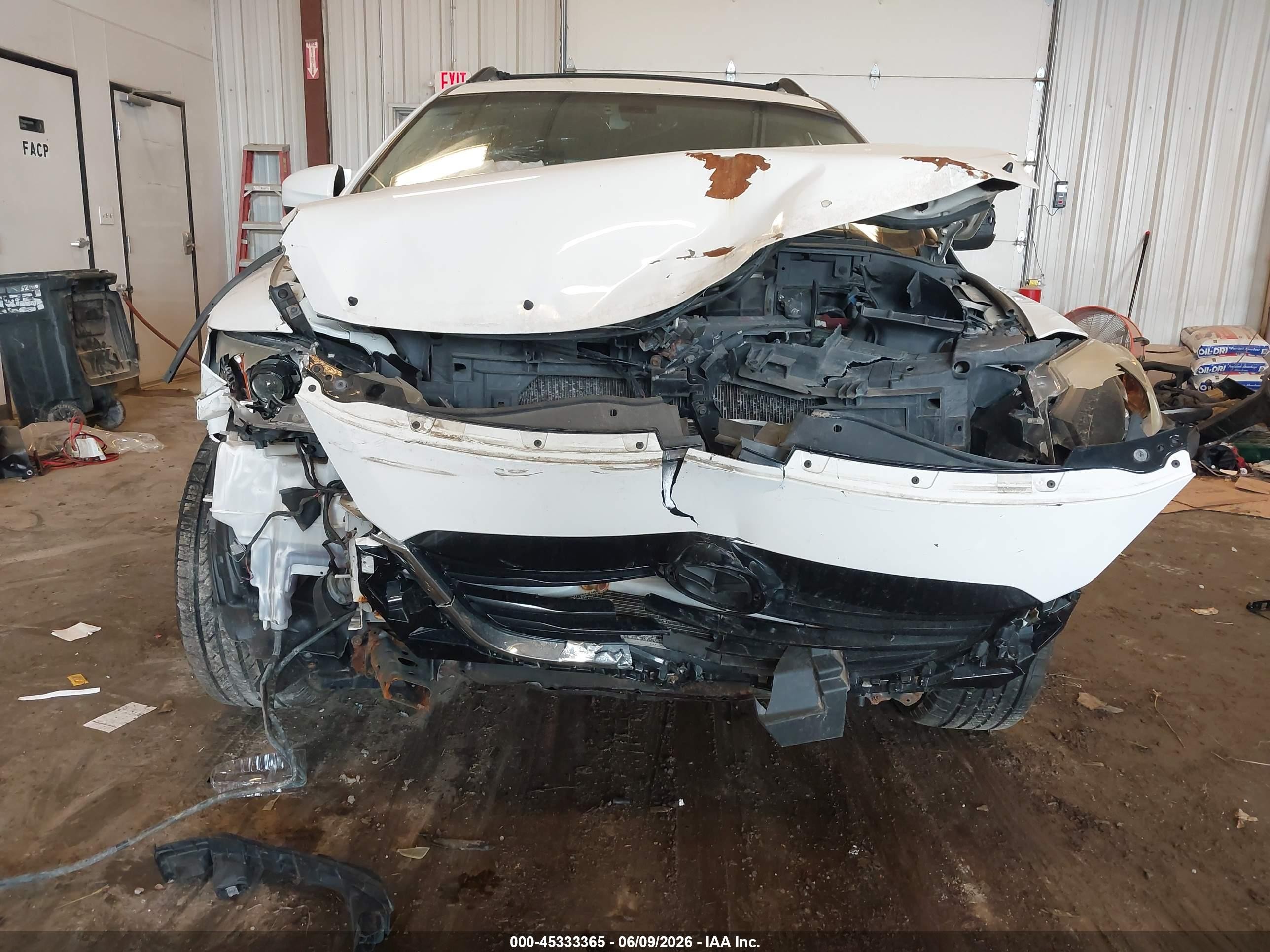 2015 Mazda Cx-9 Touring White vin: JM3TB3CAXF0454222