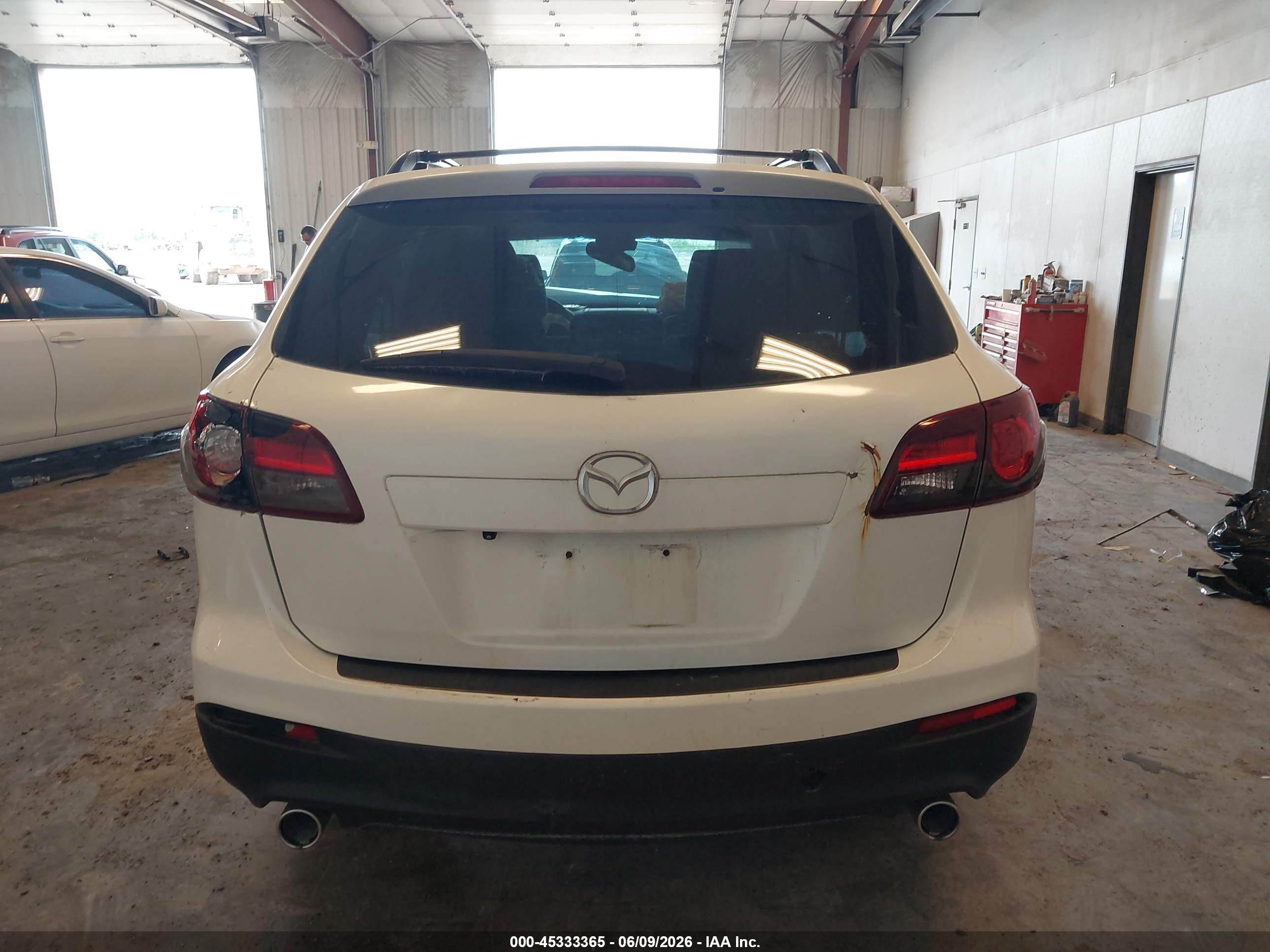 2015 Mazda Cx-9 Touring White vin: JM3TB3CAXF0454222