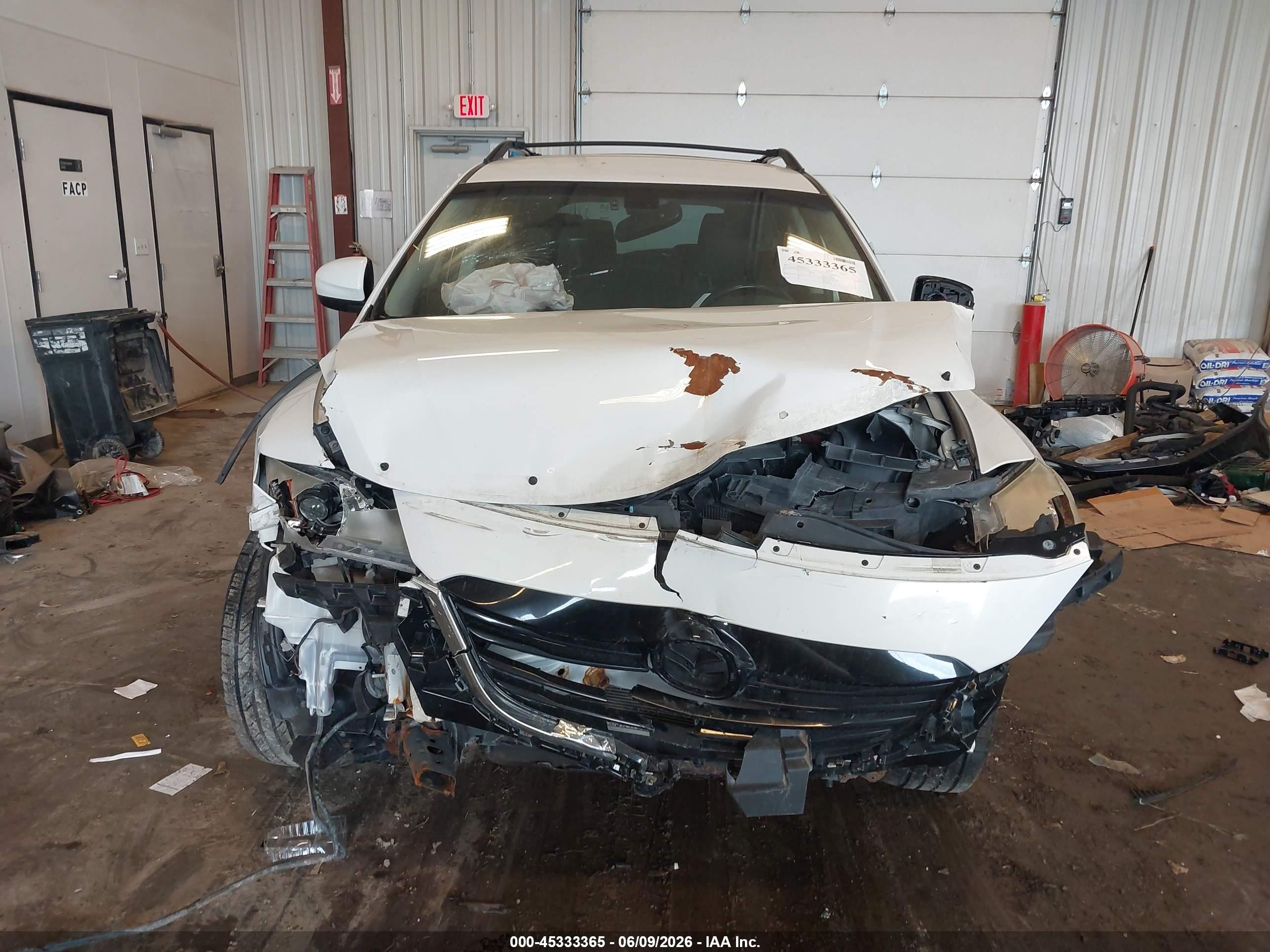 2015 Mazda Cx-9 Touring White vin: JM3TB3CAXF0454222