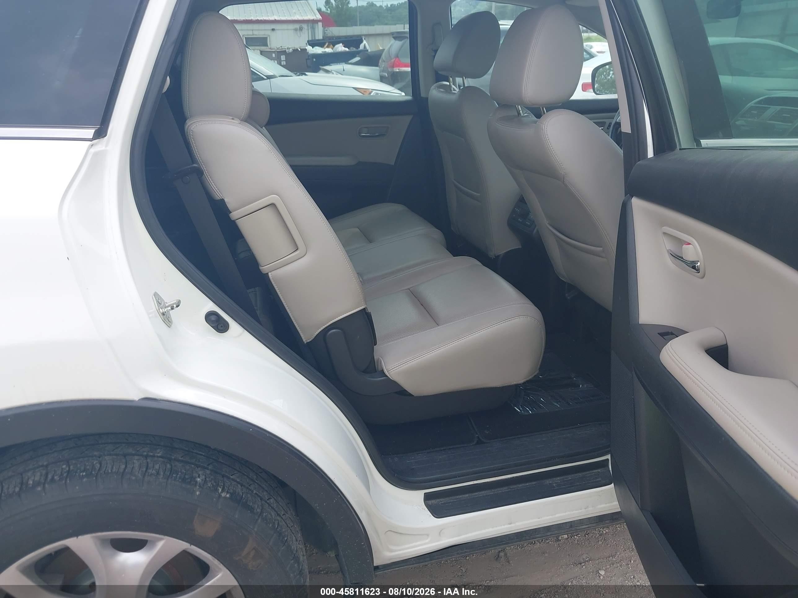 2015 Mazda Cx-9 Touring White vin: JM3TB3CAXF0455368