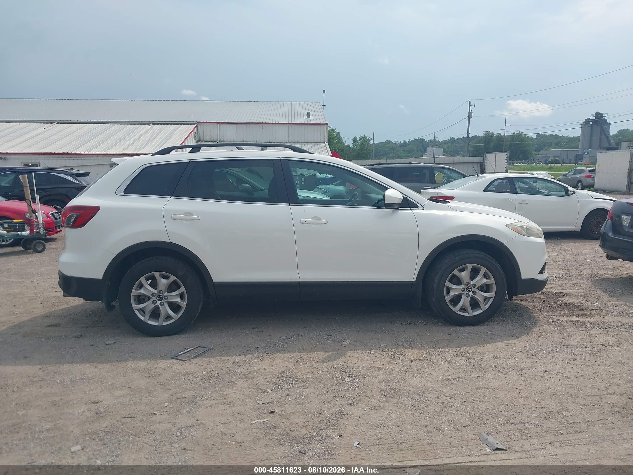 2015 Mazda Cx-9 Touring White vin: JM3TB3CAXF0455368