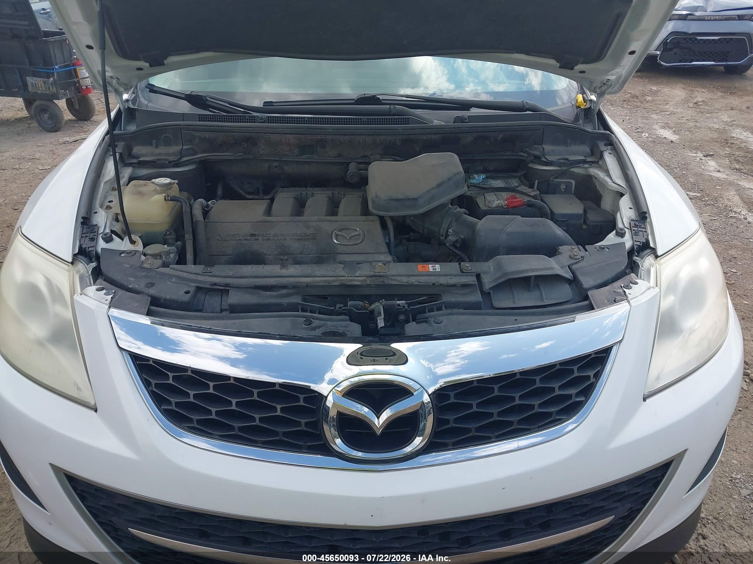 2012 Mazda Cx-9 Touring White vin: JM3TB3CV0C0336422