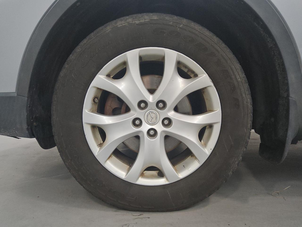 2012 Mazda Cx-9 Silver vin: JM3TB3CV0C0345329 Damage: Left Front Wheel, Curb Rash, 1 To 2 Inches