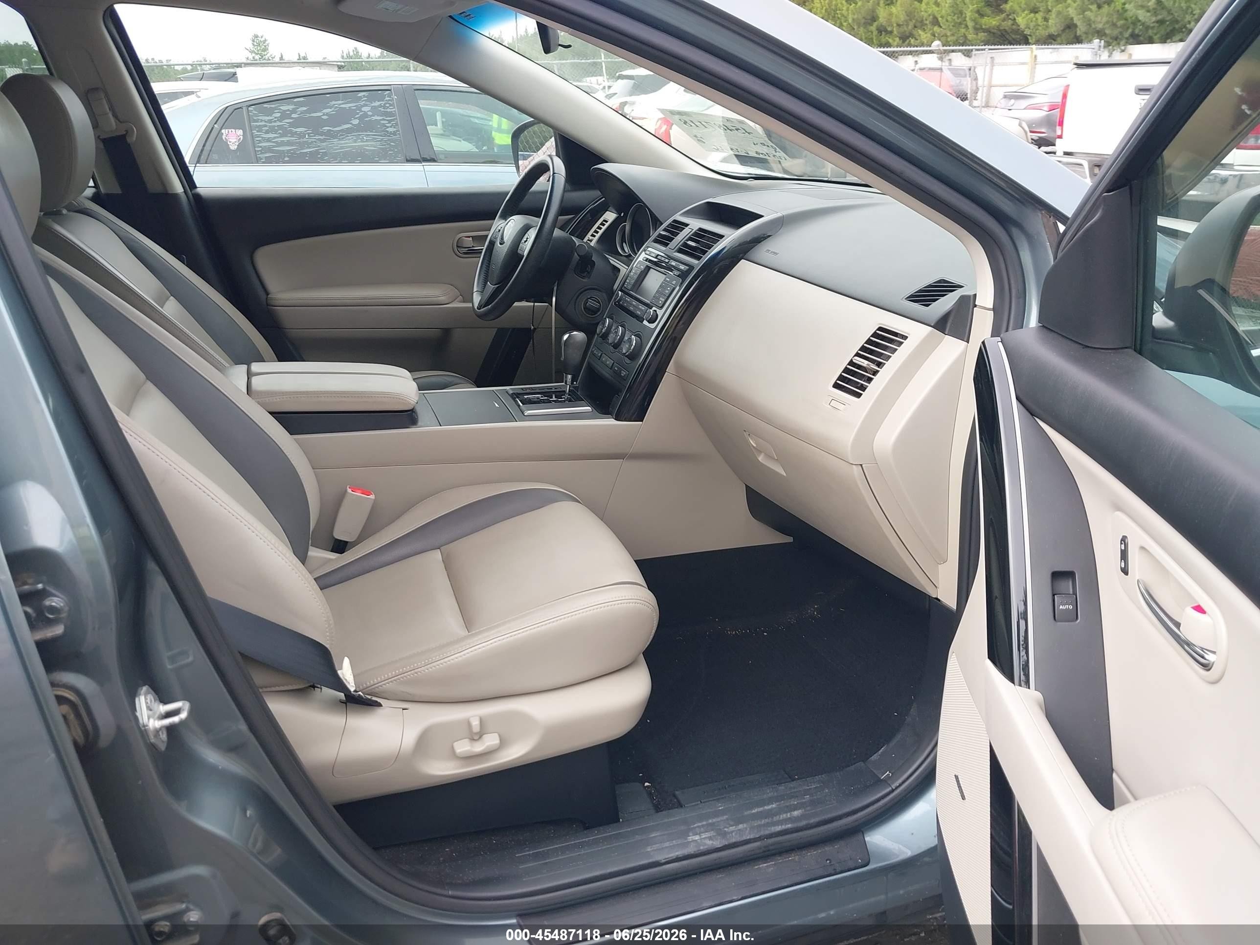 2012 Mazda Cx-9 Touring Blue vin: JM3TB3CV0C0369050