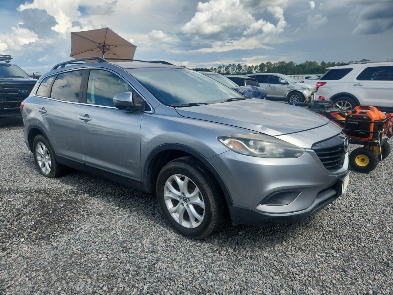 2013 Mazda Cx-9 Touring Silver vin: JM3TB3CV0D0400475