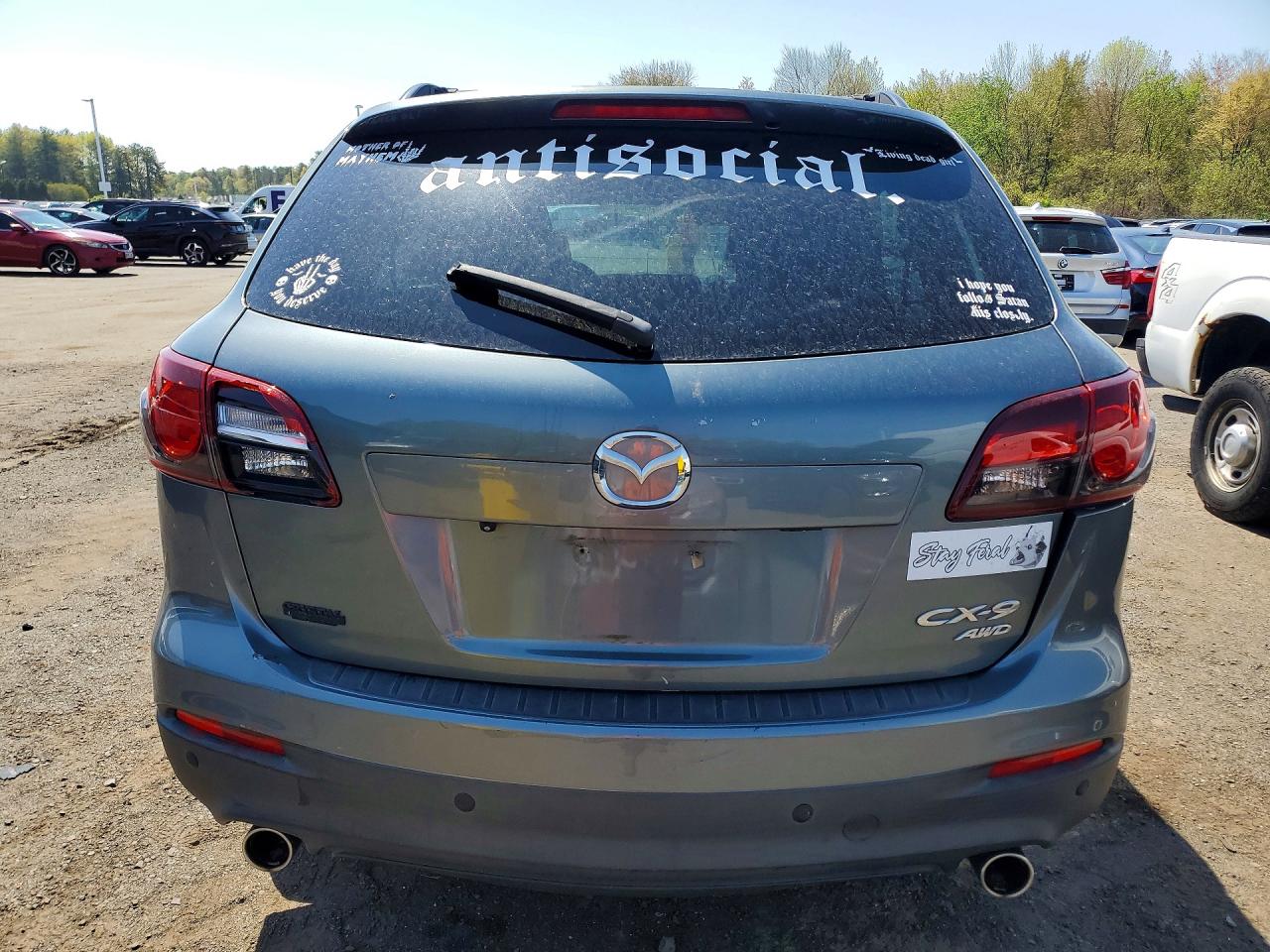 2013 Mazda Cx-9 Touring Blue vin: JM3TB3CV0D0401271