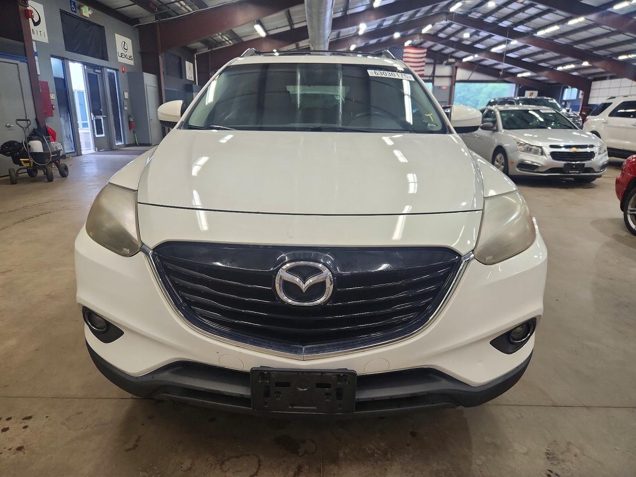 2014 Mazda Cx-9 Touring White vin: JM3TB3CV0E0436488