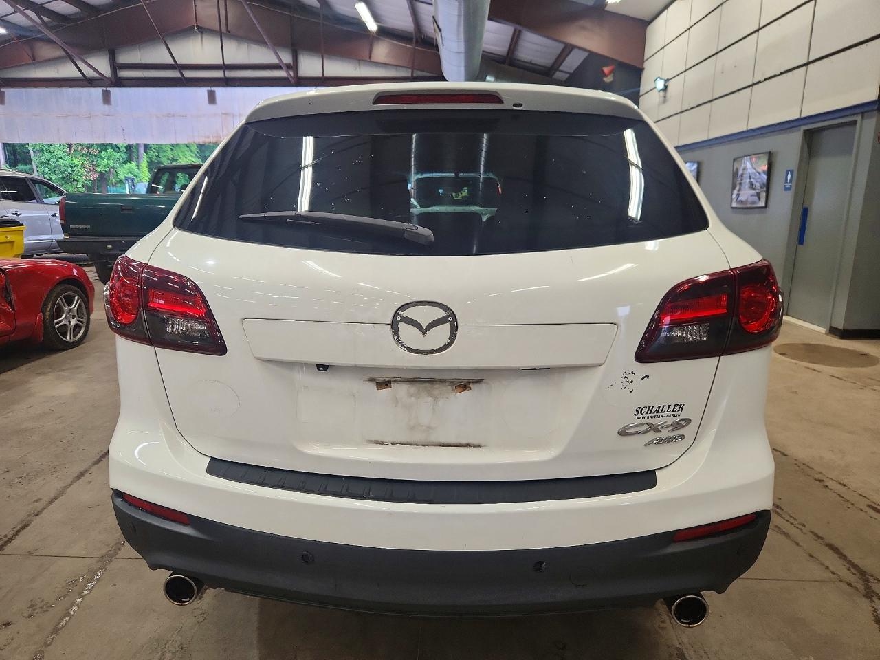 2014 Mazda Cx-9 Touring White vin: JM3TB3CV0E0436488