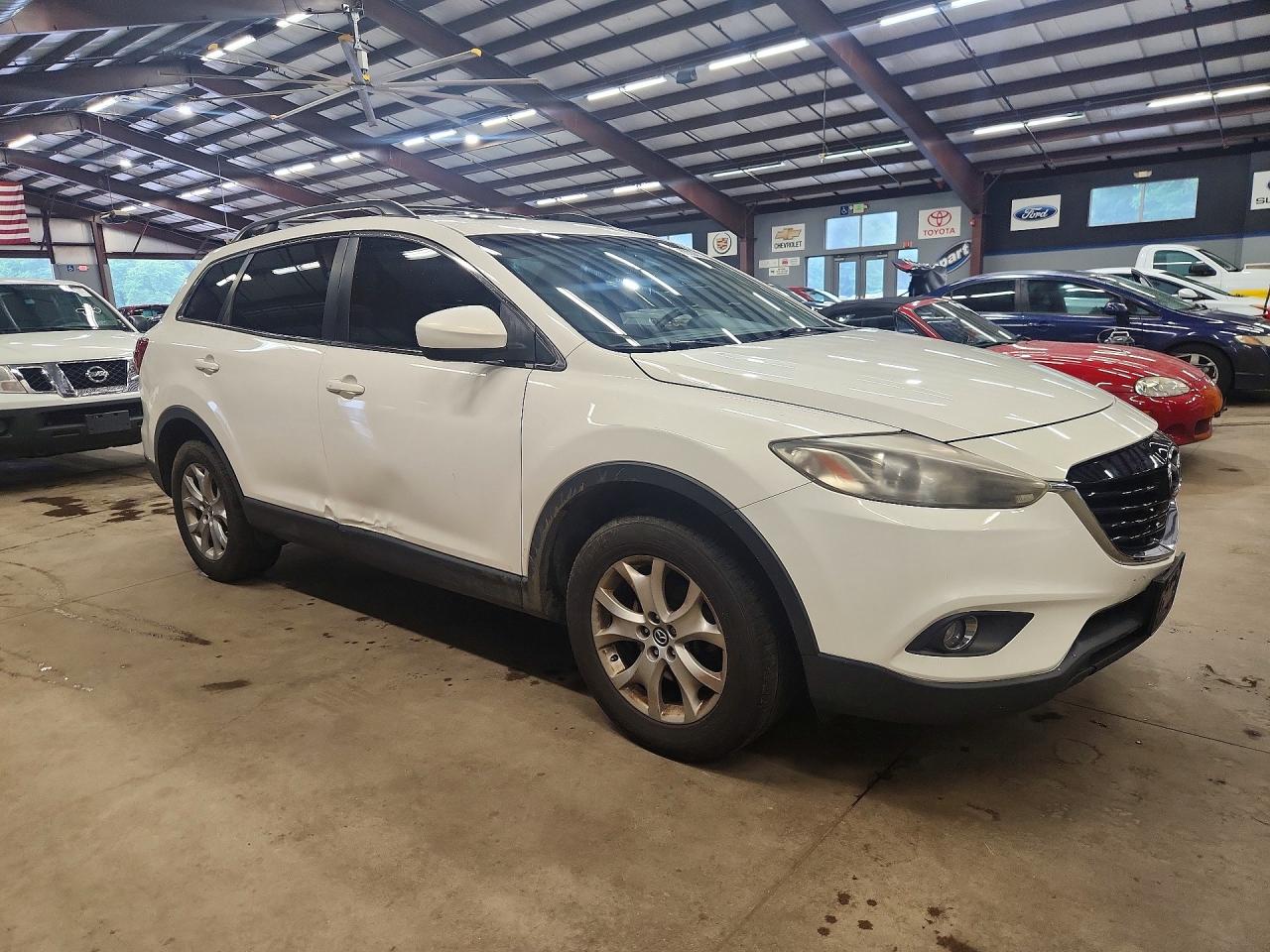 2014 Mazda Cx-9 Touring White vin: JM3TB3CV0E0436488