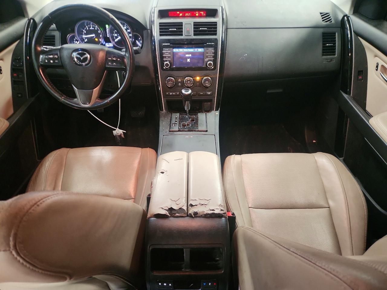 2014 Mazda Cx-9 Touring White vin: JM3TB3CV0E0436488