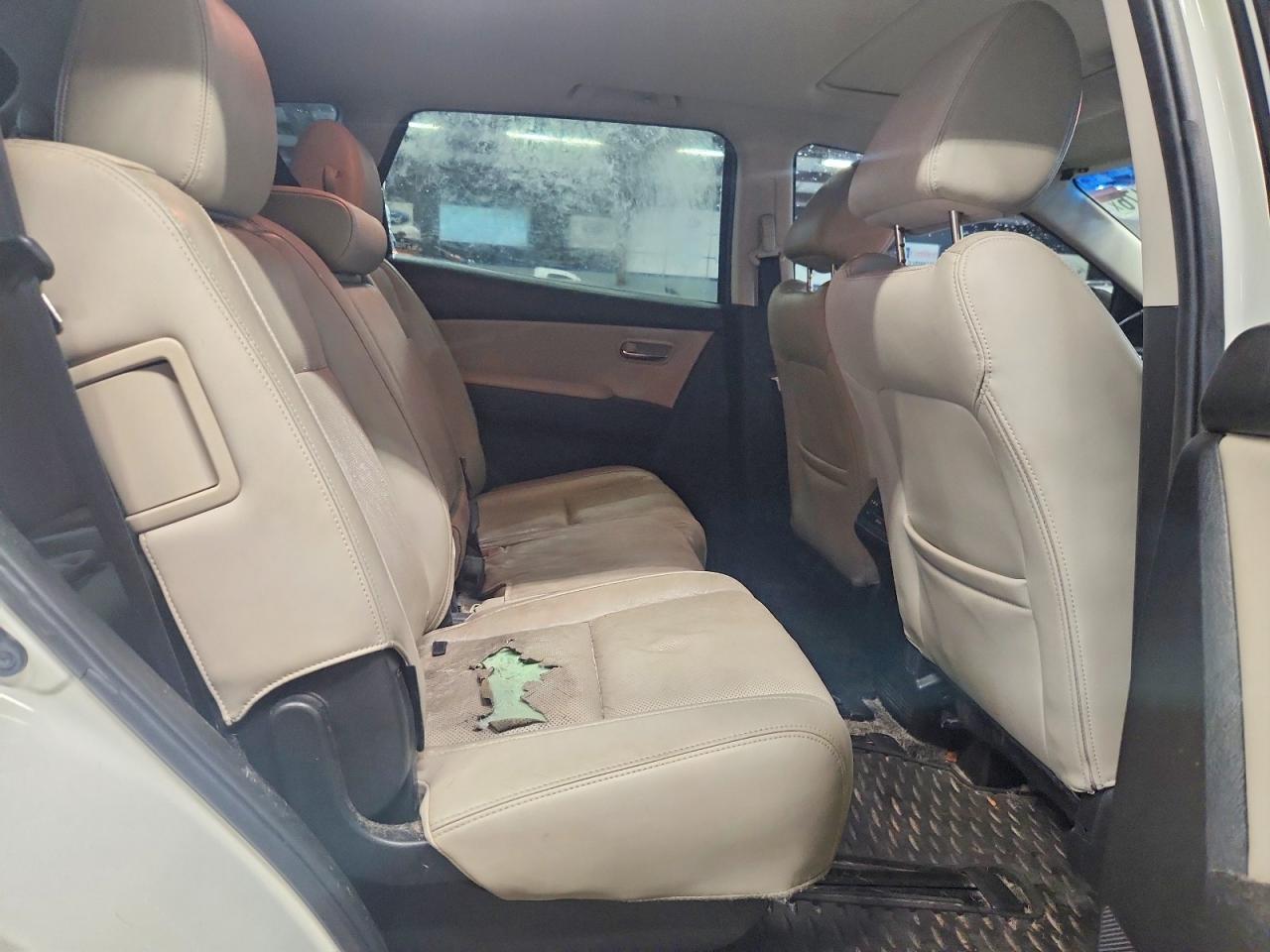 2014 Mazda Cx-9 Touring White vin: JM3TB3CV0E0436488