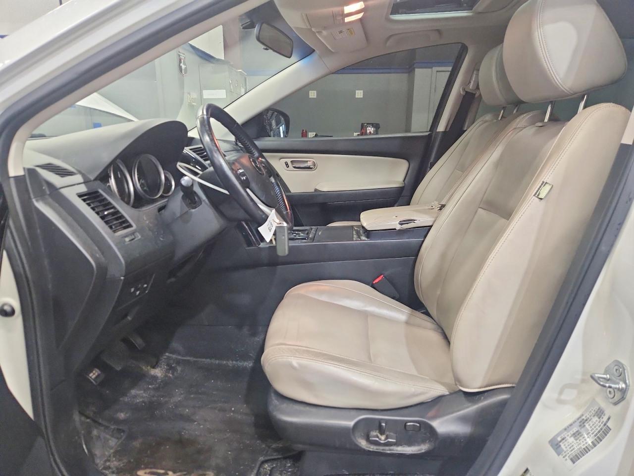 2014 Mazda Cx-9 Touring White vin: JM3TB3CV0E0436488