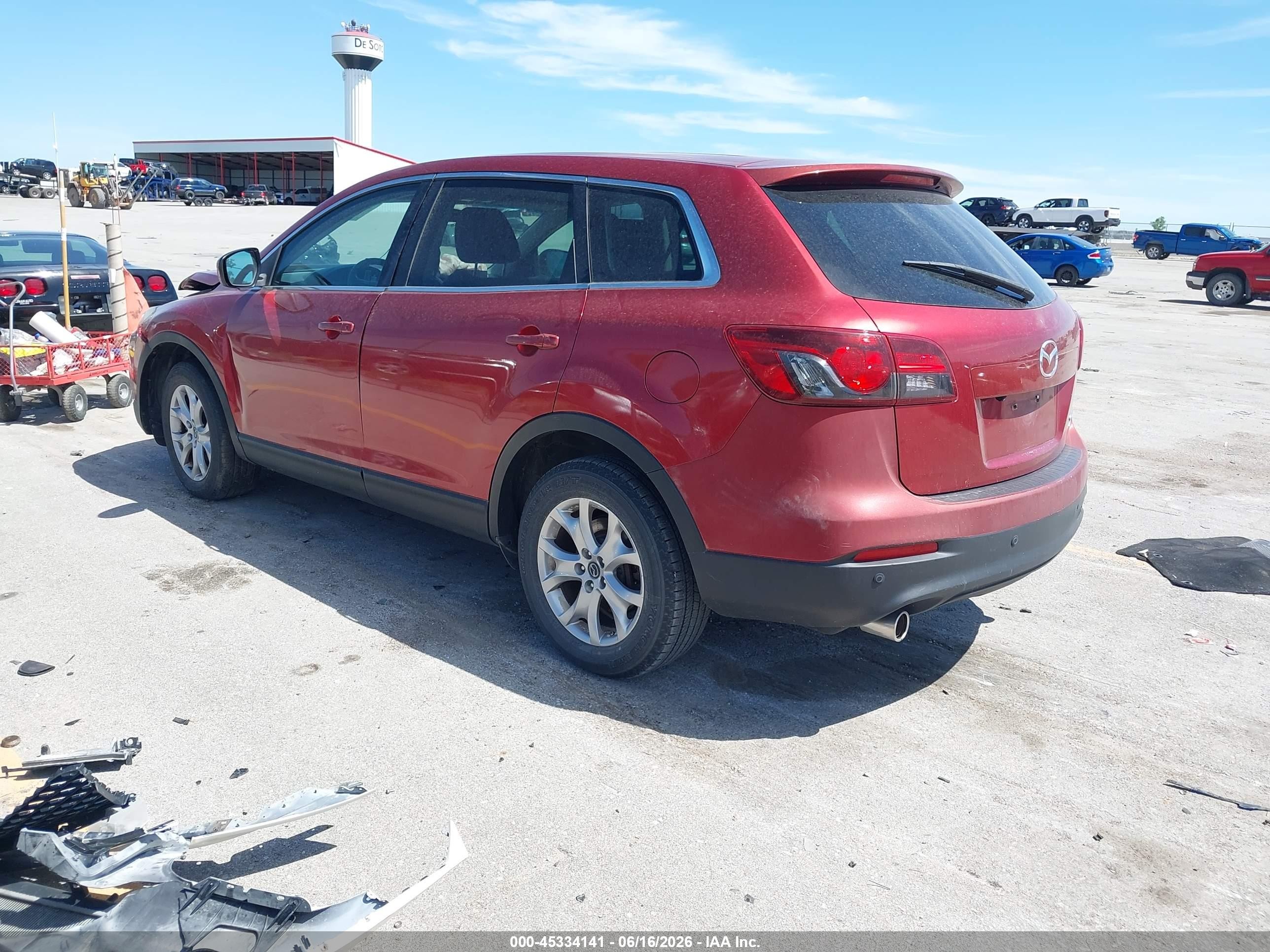 2015 Mazda Cx-9 Touring Red vin: JM3TB3CV0F0462672