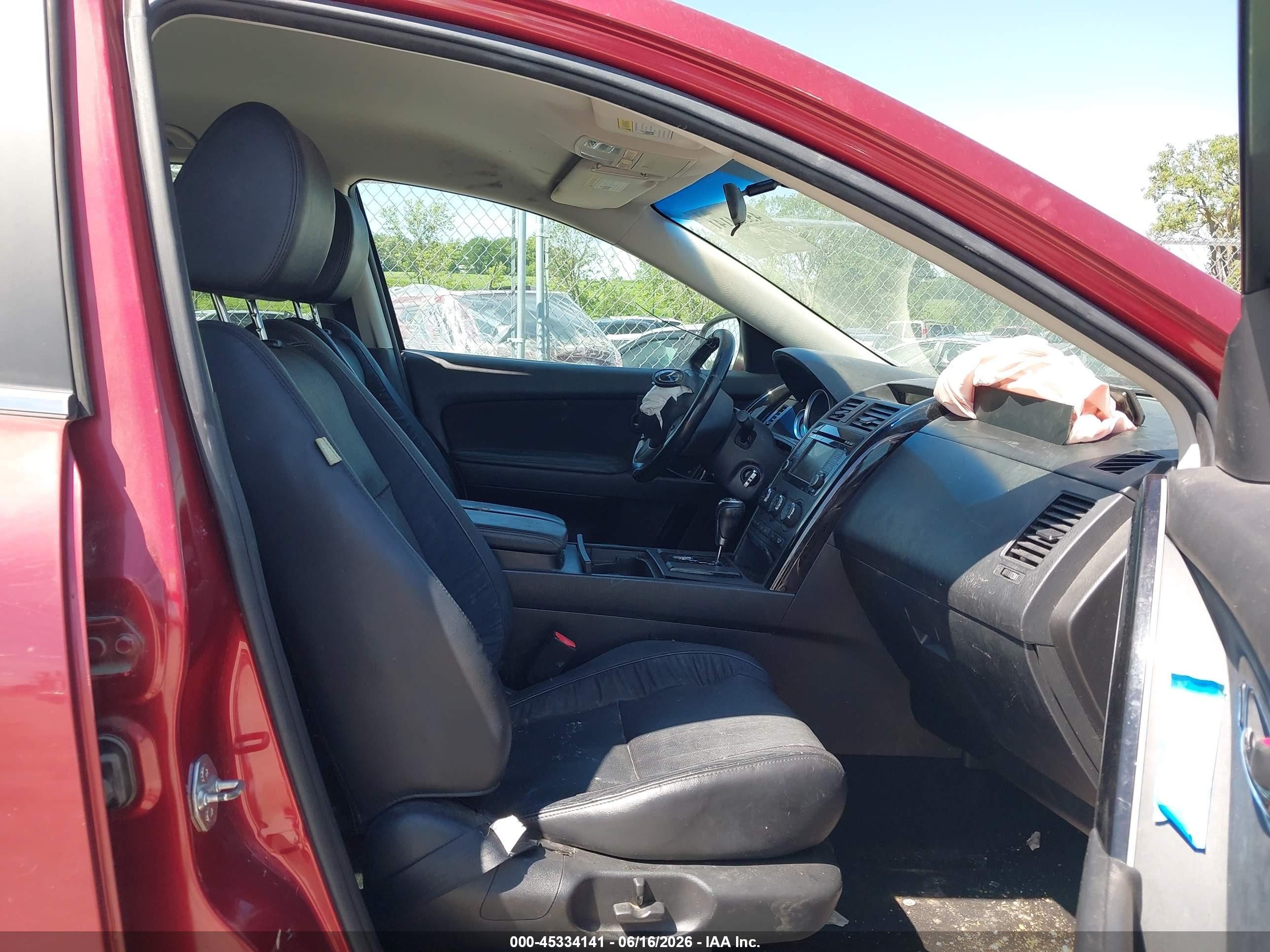 2015 Mazda Cx-9 Touring Red vin: JM3TB3CV0F0462672