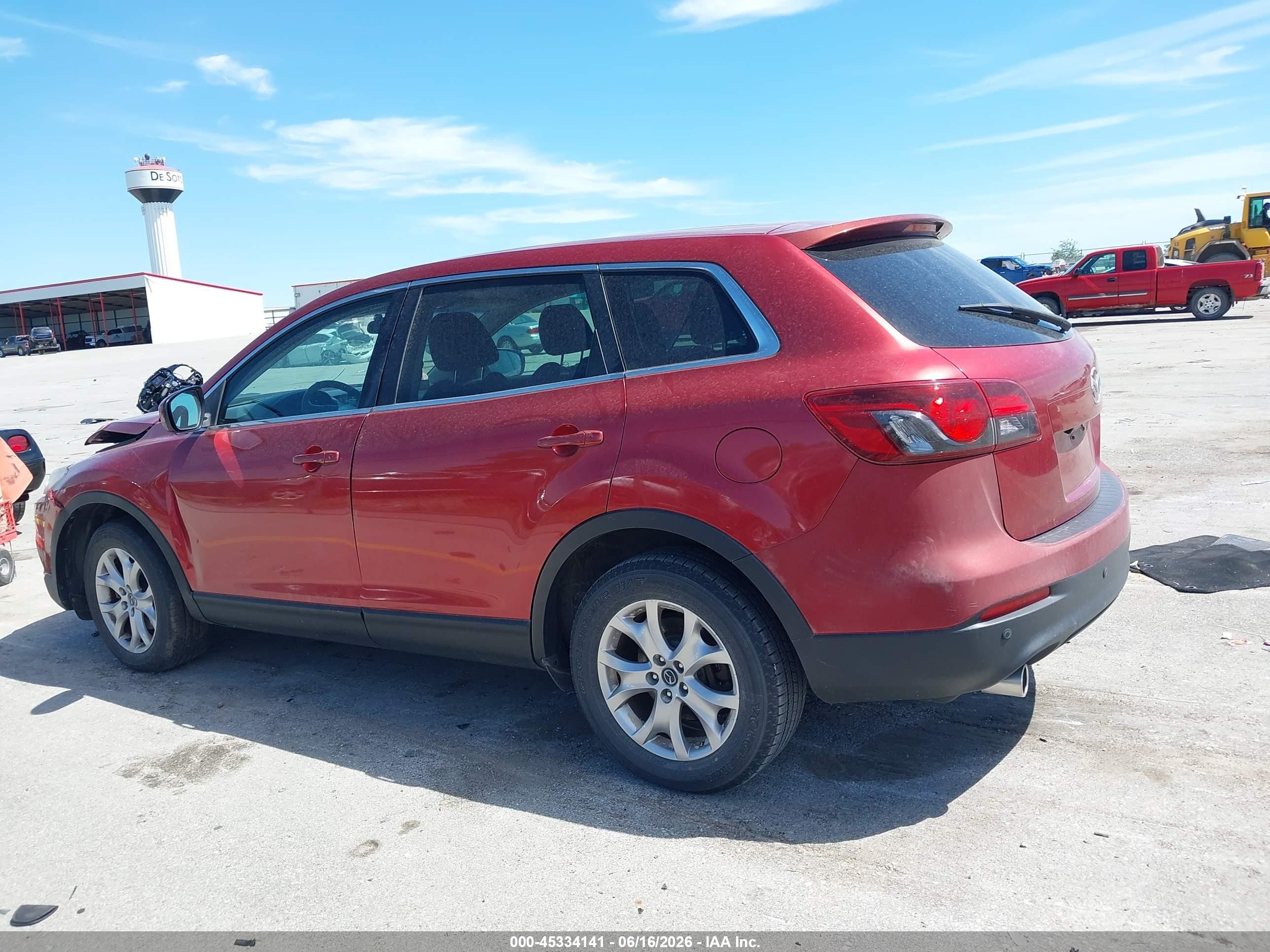 2015 Mazda Cx-9 Touring Red vin: JM3TB3CV0F0462672