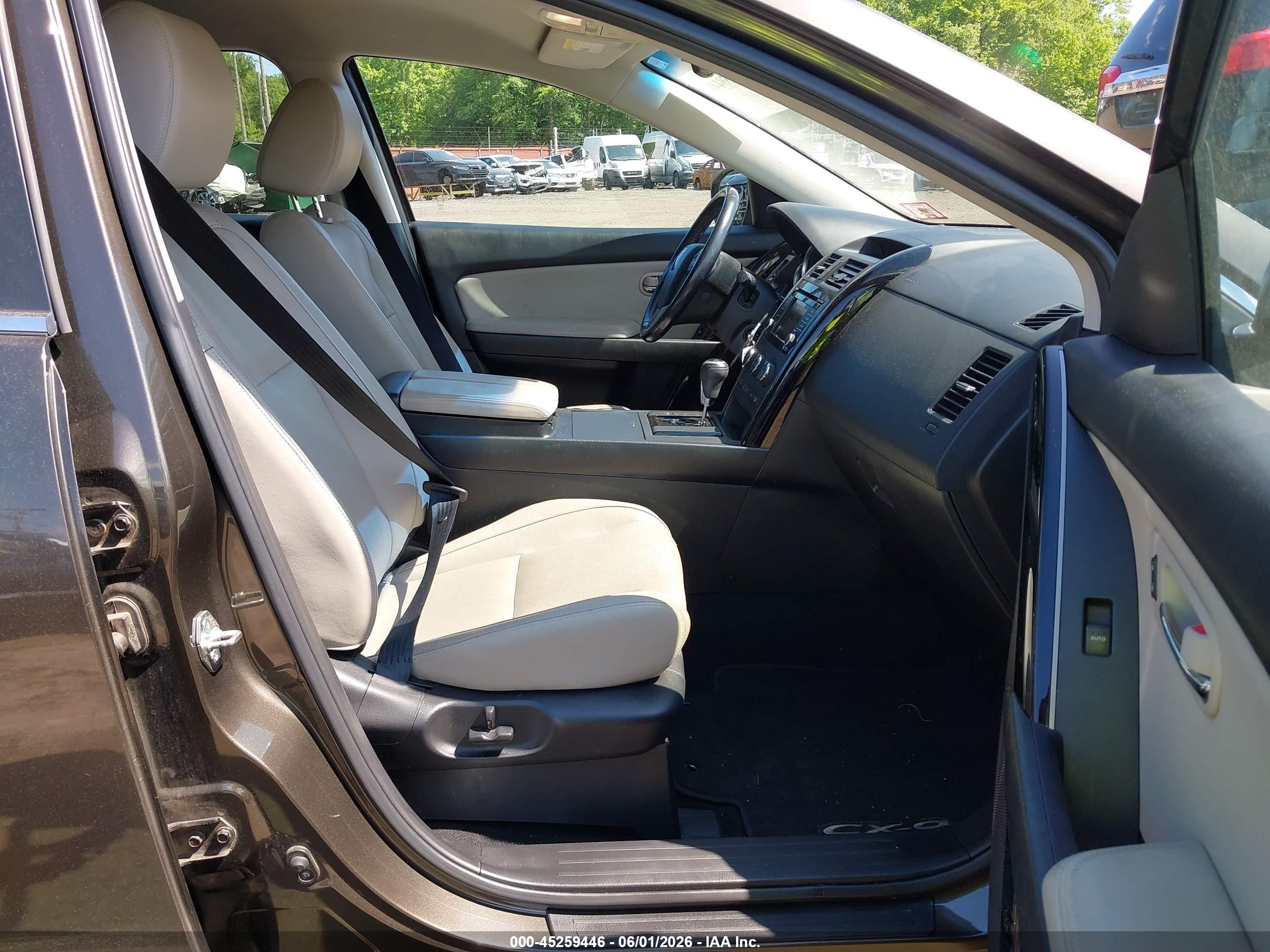 2015 Mazda Cx-9 Touring Gray vin: JM3TB3CV0F0465006