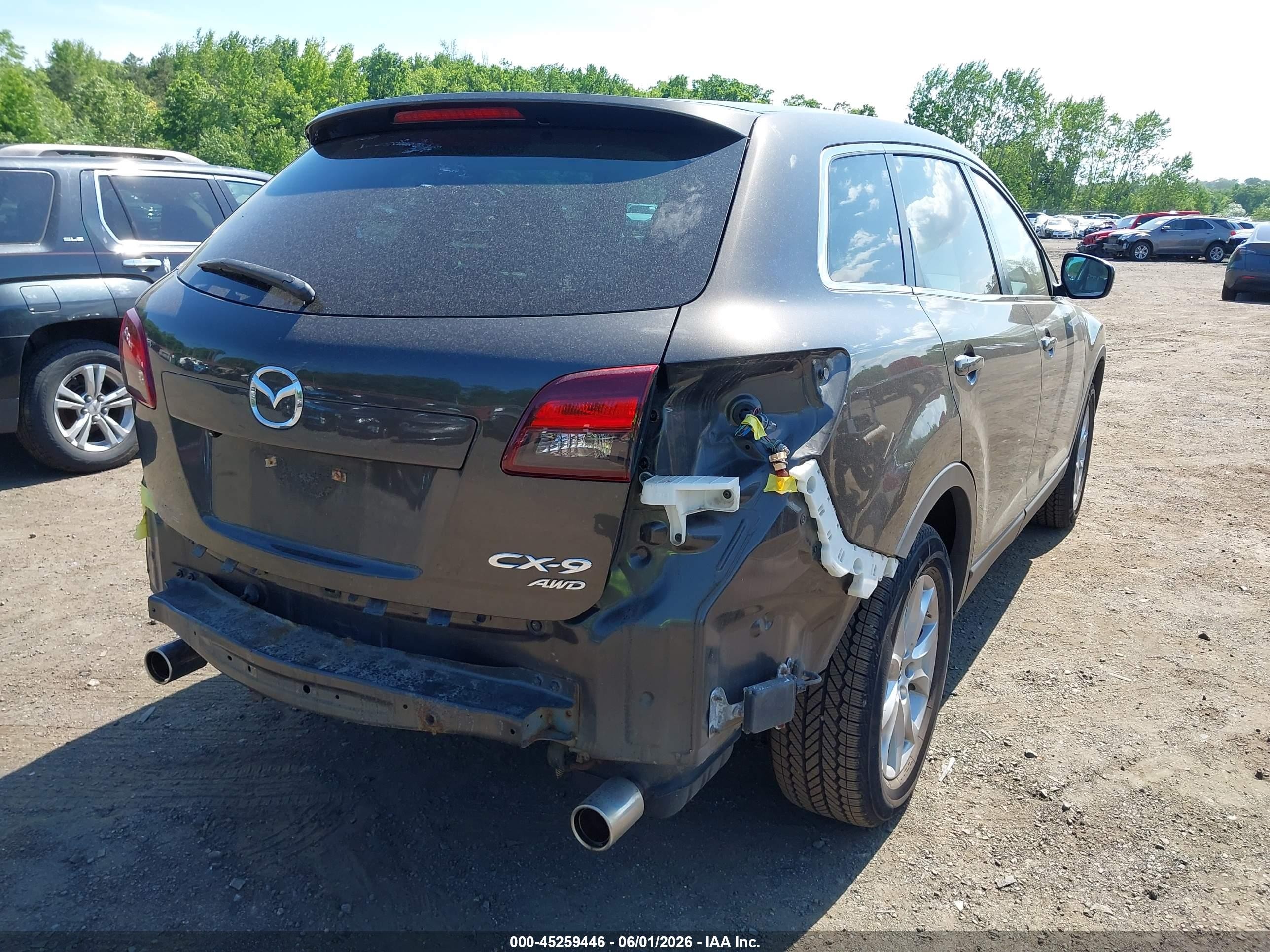 2015 Mazda Cx-9 Touring Gray vin: JM3TB3CV0F0465006