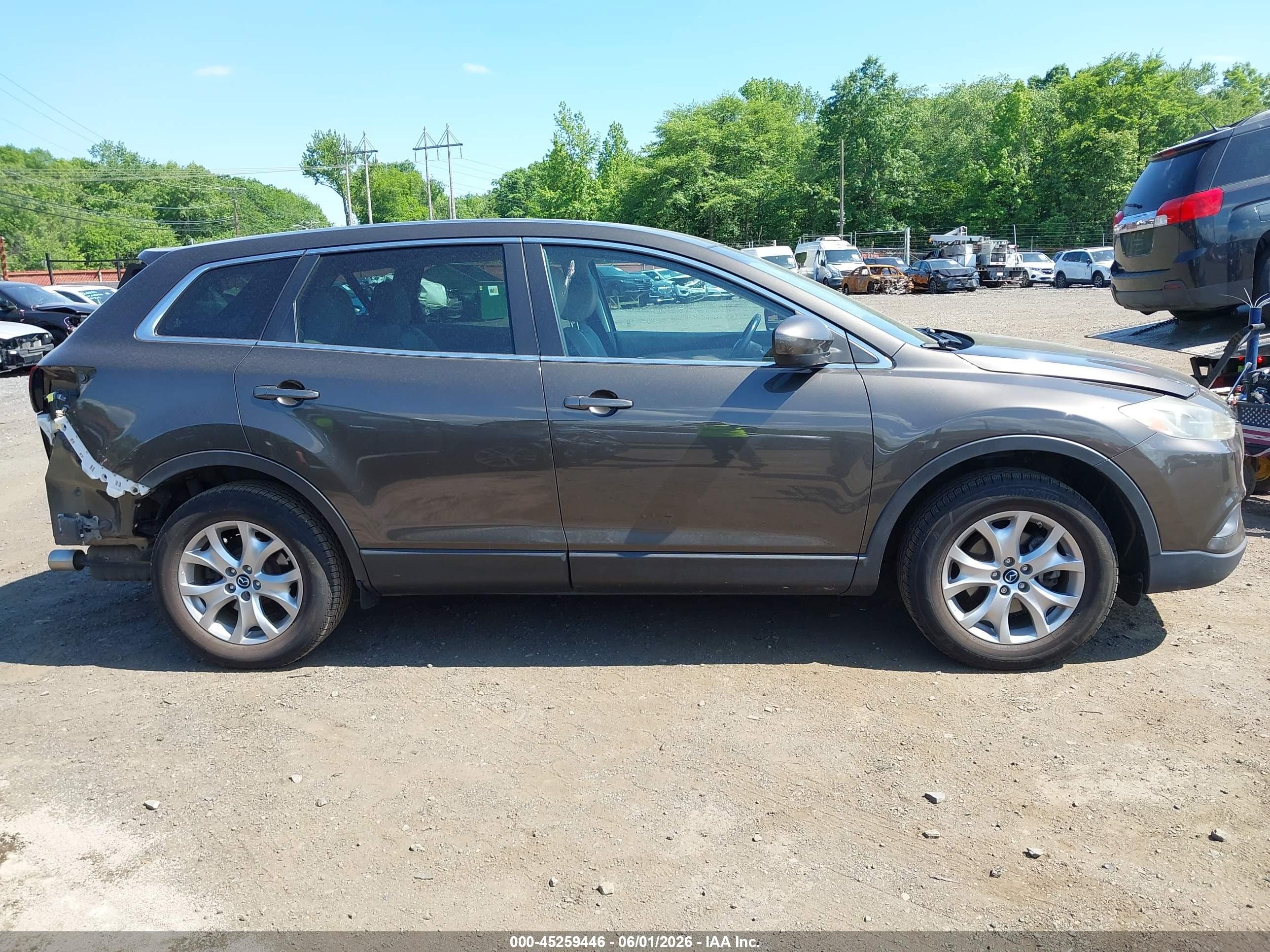 2015 Mazda Cx-9 Touring Gray vin: JM3TB3CV0F0465006