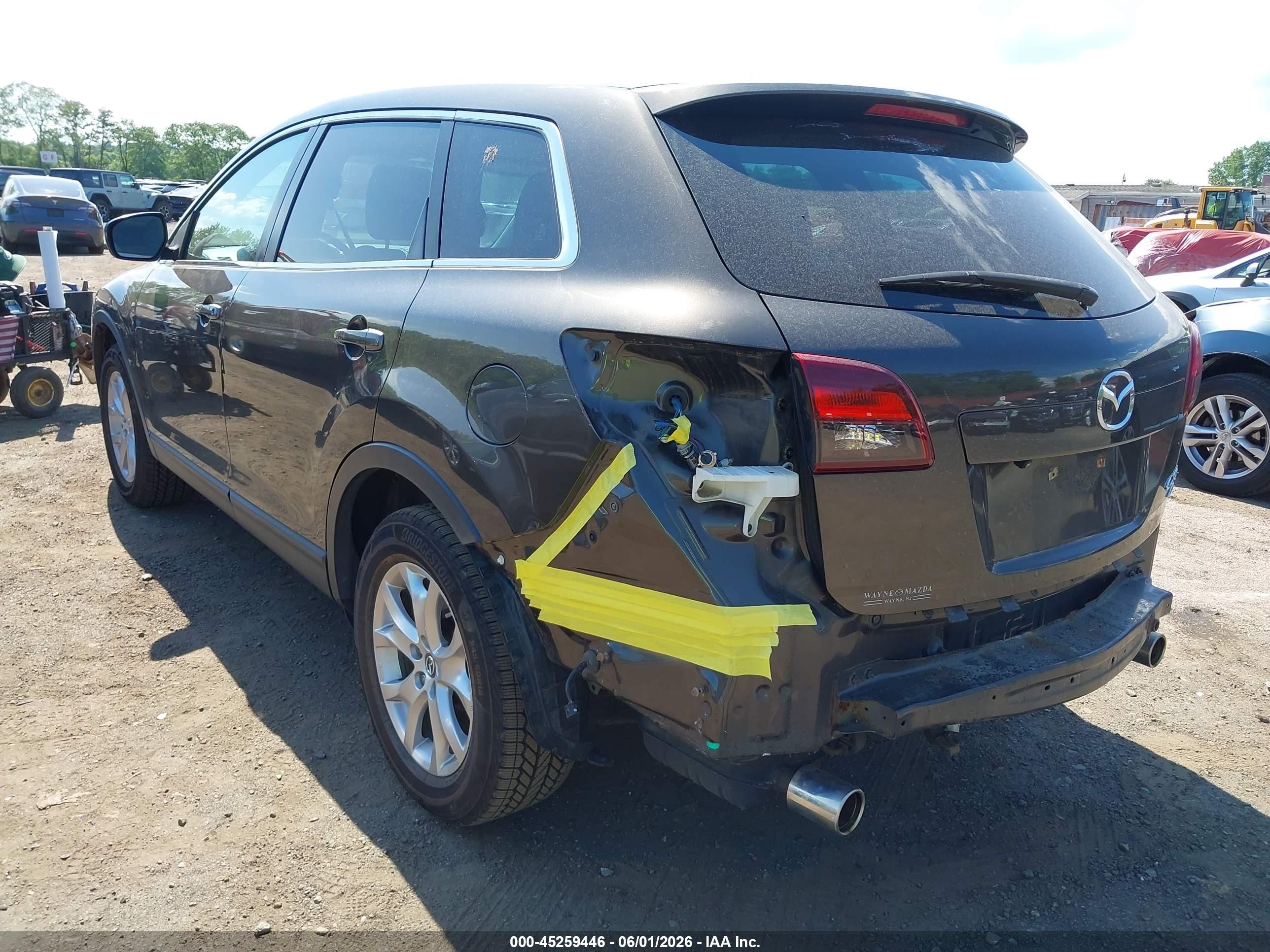 2015 Mazda Cx-9 Touring Gray vin: JM3TB3CV0F0465006