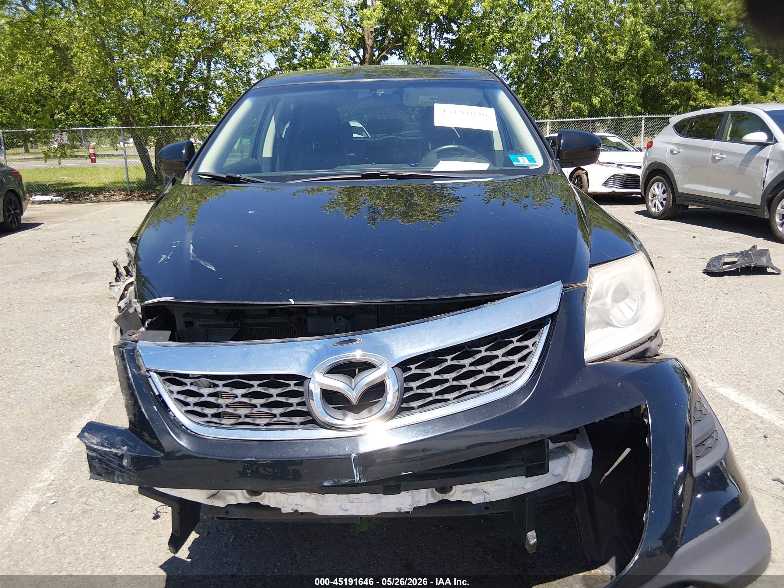 2011 Mazda Cx-9 Touring Black vin: JM3TB3CV1B0302455