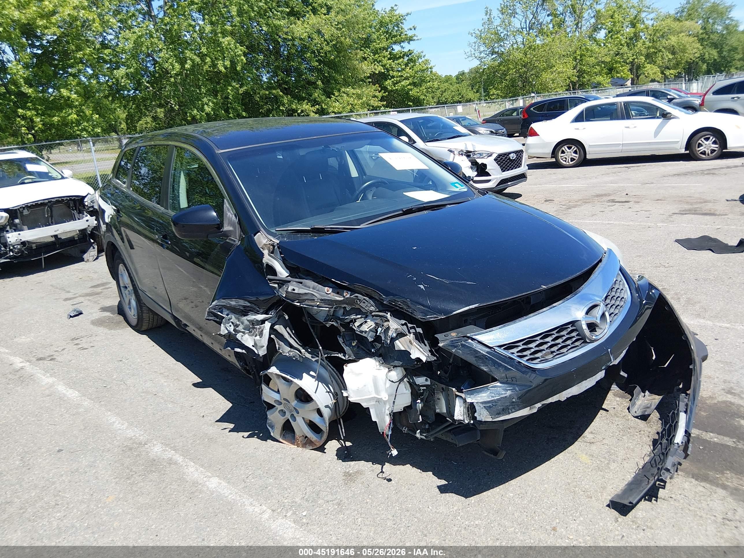 2011 Mazda Cx-9 Touring Black vin: JM3TB3CV1B0302455