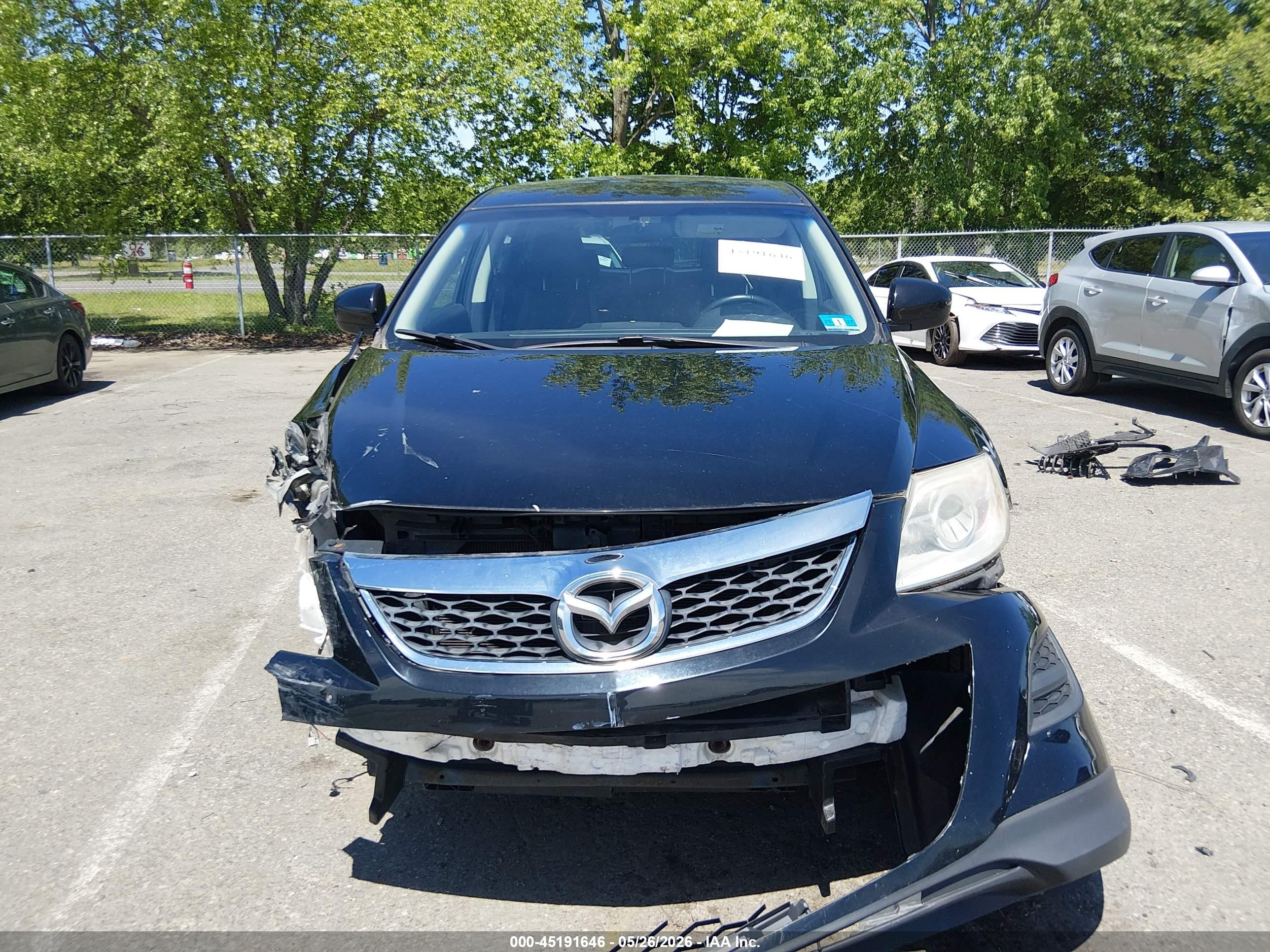 2011 Mazda Cx-9 Touring Black vin: JM3TB3CV1B0302455