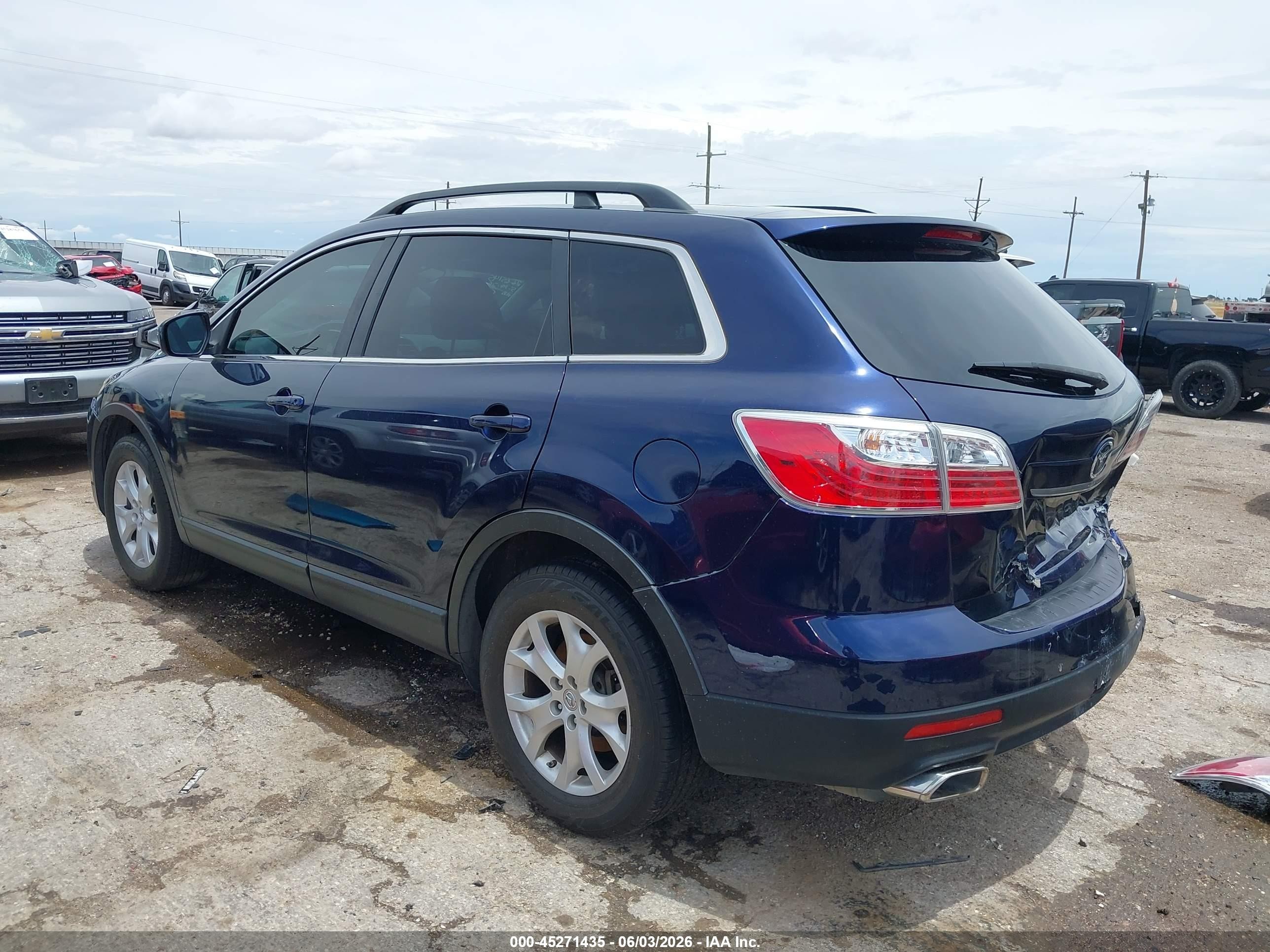 2012 Mazda Cx-9 Touring Navy vin: JM3TB3CV1C0346733