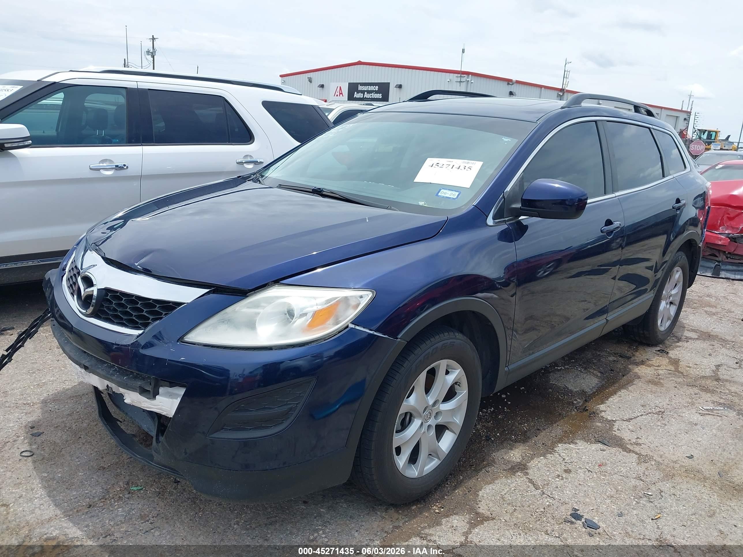2012 Mazda Cx-9 Touring Navy vin: JM3TB3CV1C0346733