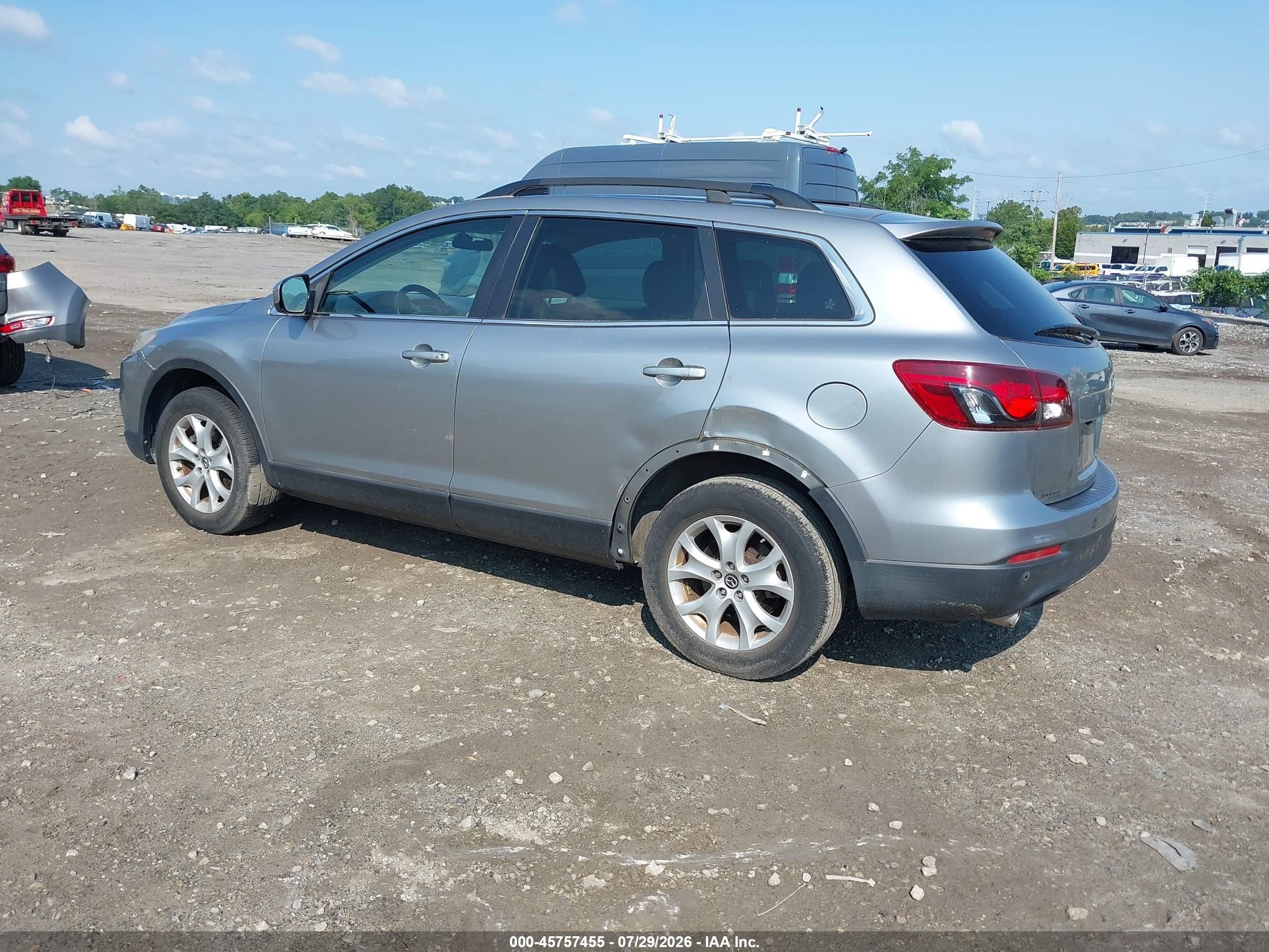 2013 Mazda Cx-9 Touring Gray vin: JM3TB3CV1D0419066