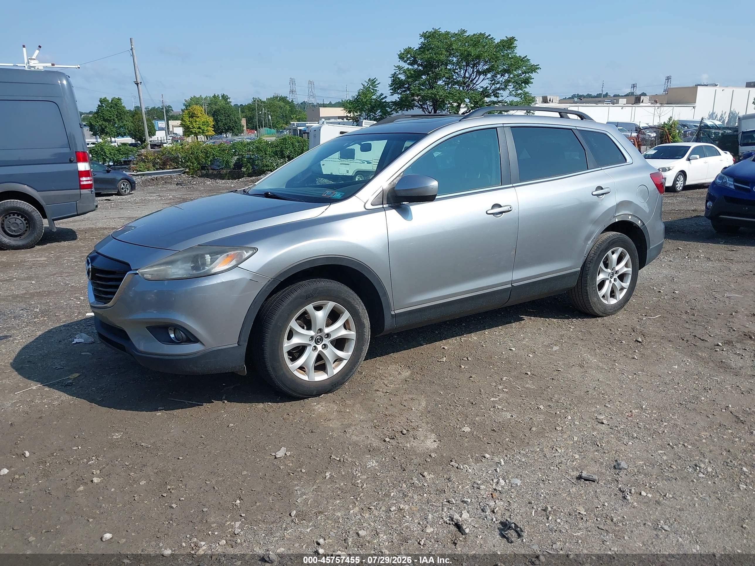 2013 Mazda Cx-9 Touring Gray vin: JM3TB3CV1D0419066