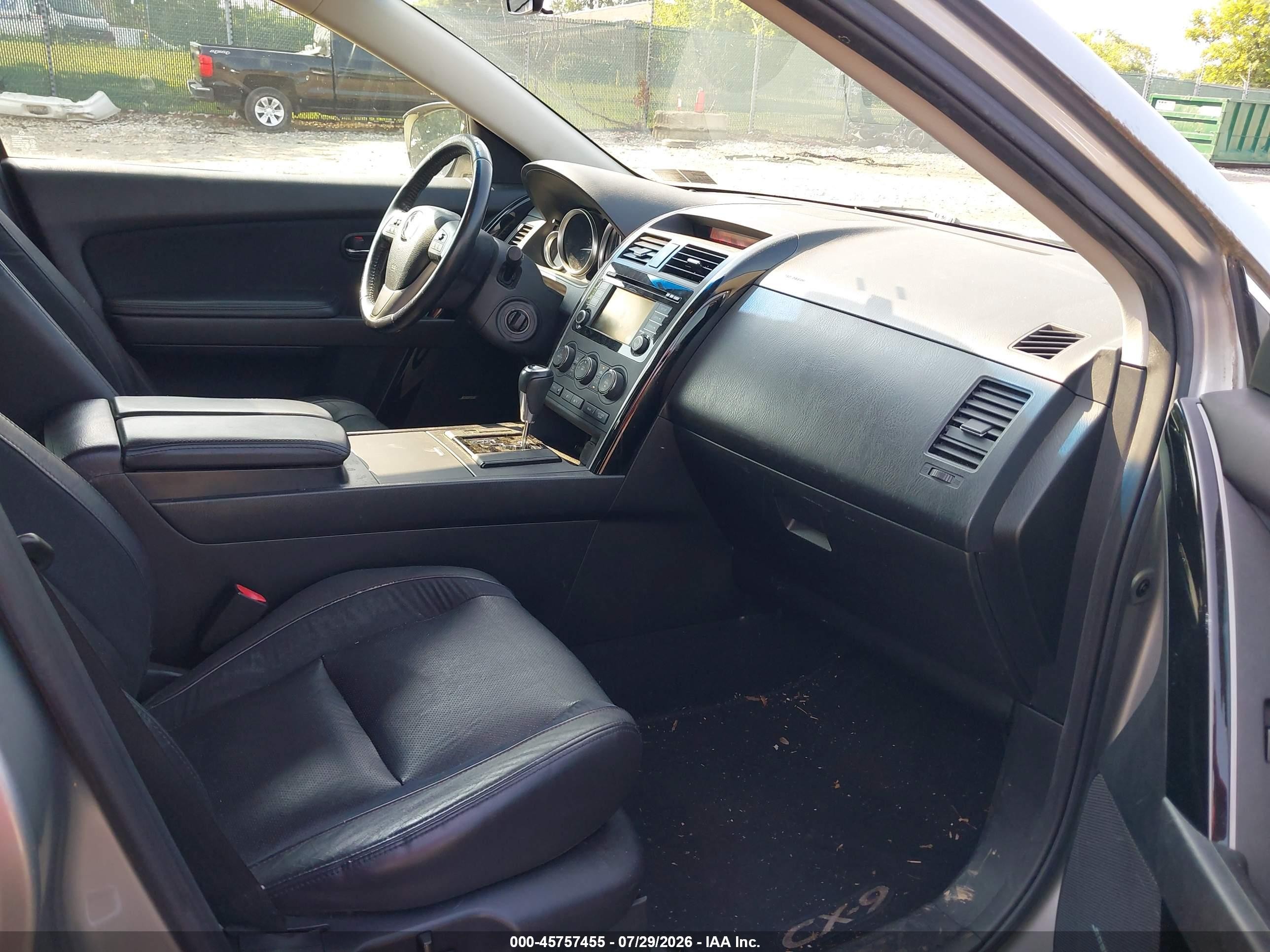 2013 Mazda Cx-9 Touring Gray vin: JM3TB3CV1D0419066