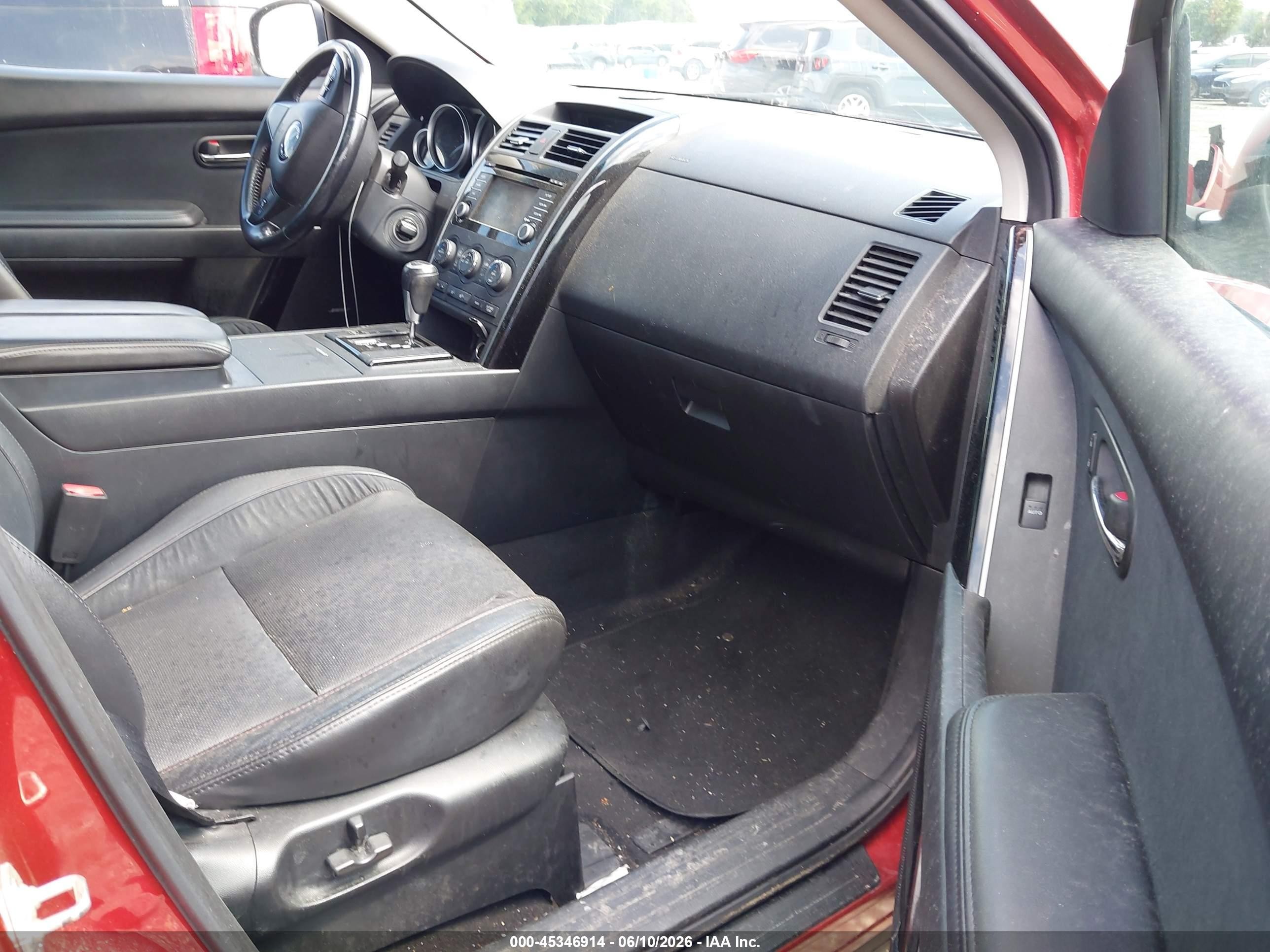 2014 Mazda Cx-9 Touring Red vin: JM3TB3CV1E0445670